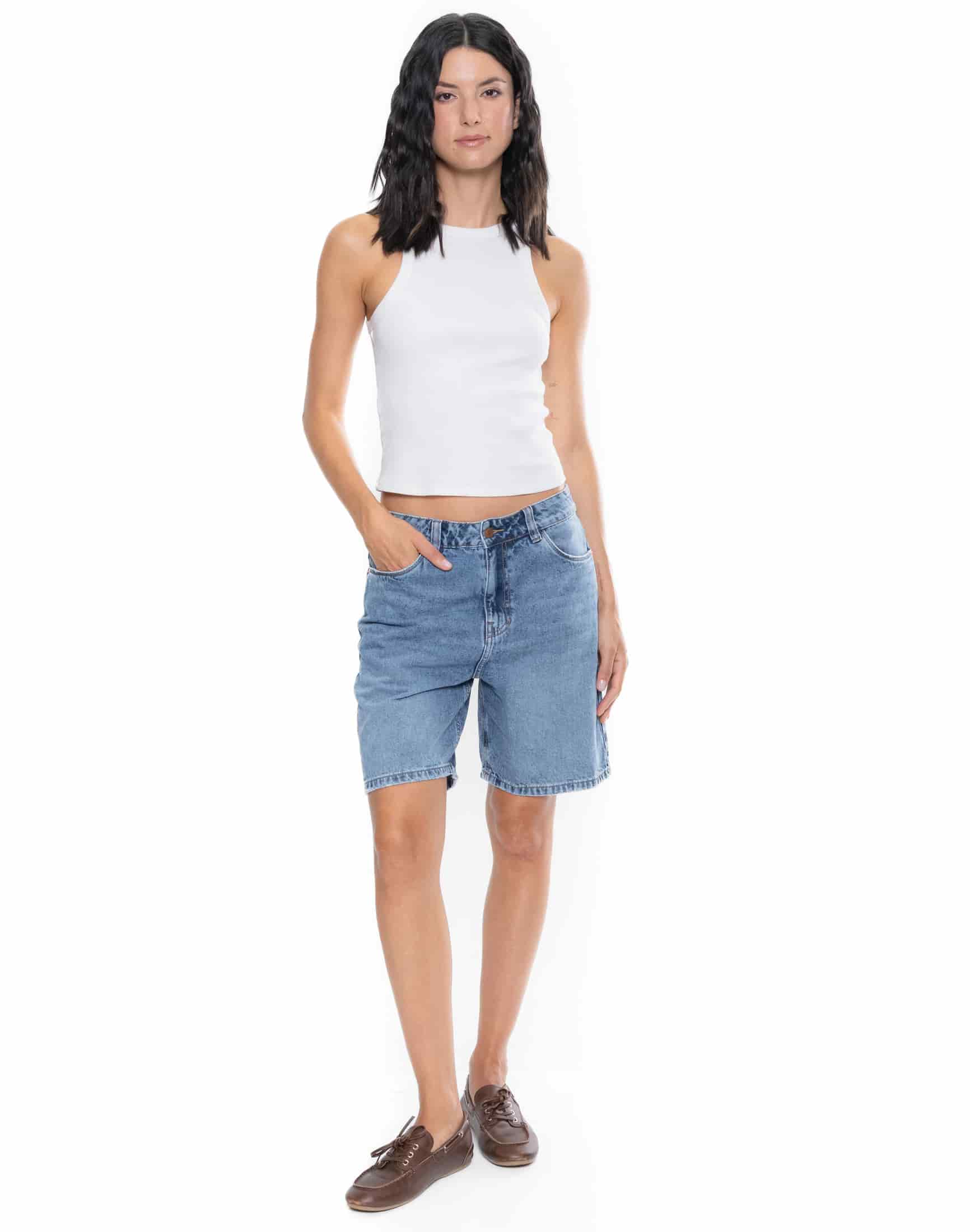 Bermuda Denim Tono Medio - miniatura 3
