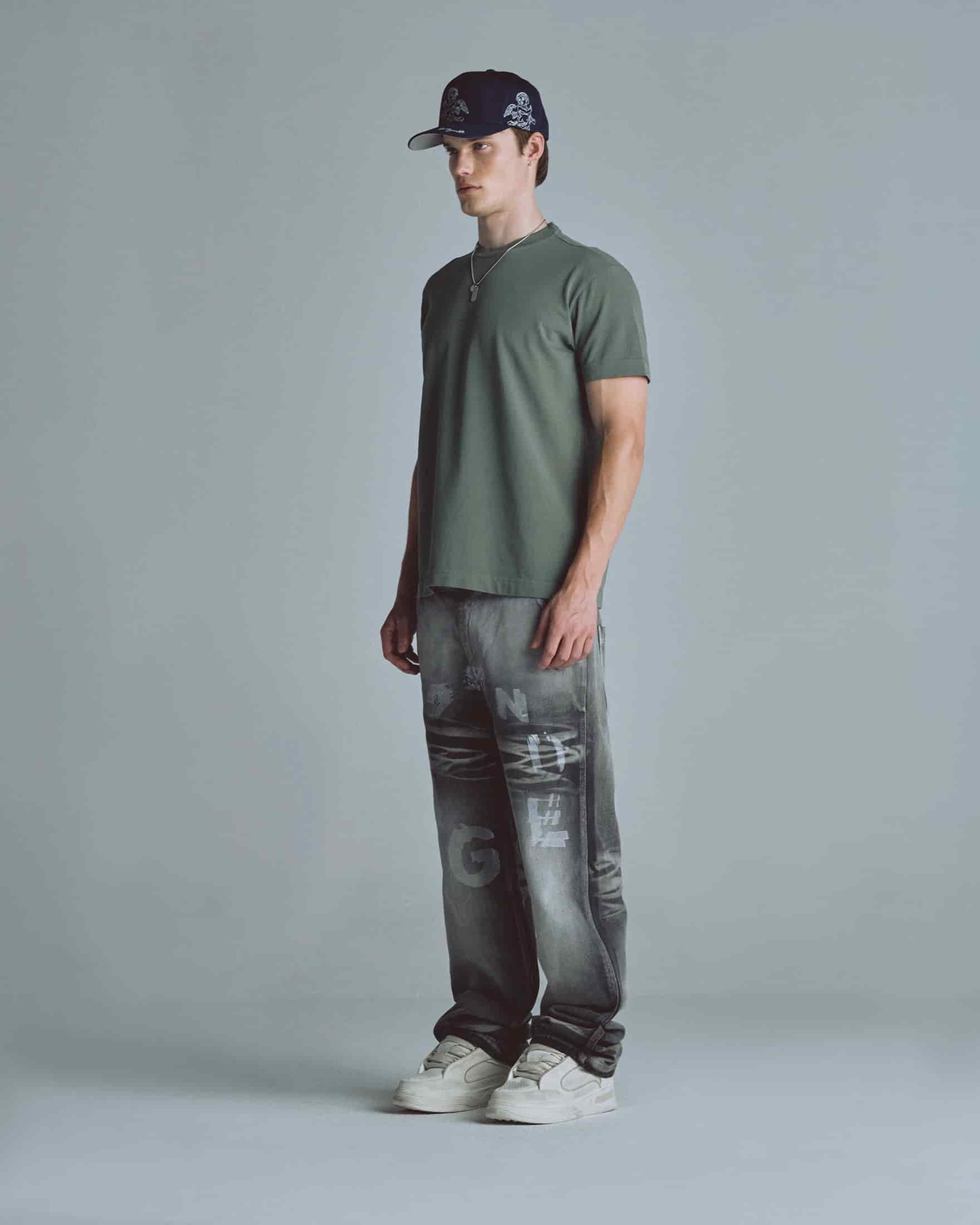 Basics Undergold Company Regular Fit Tshirt Olive Green - miniatura 5