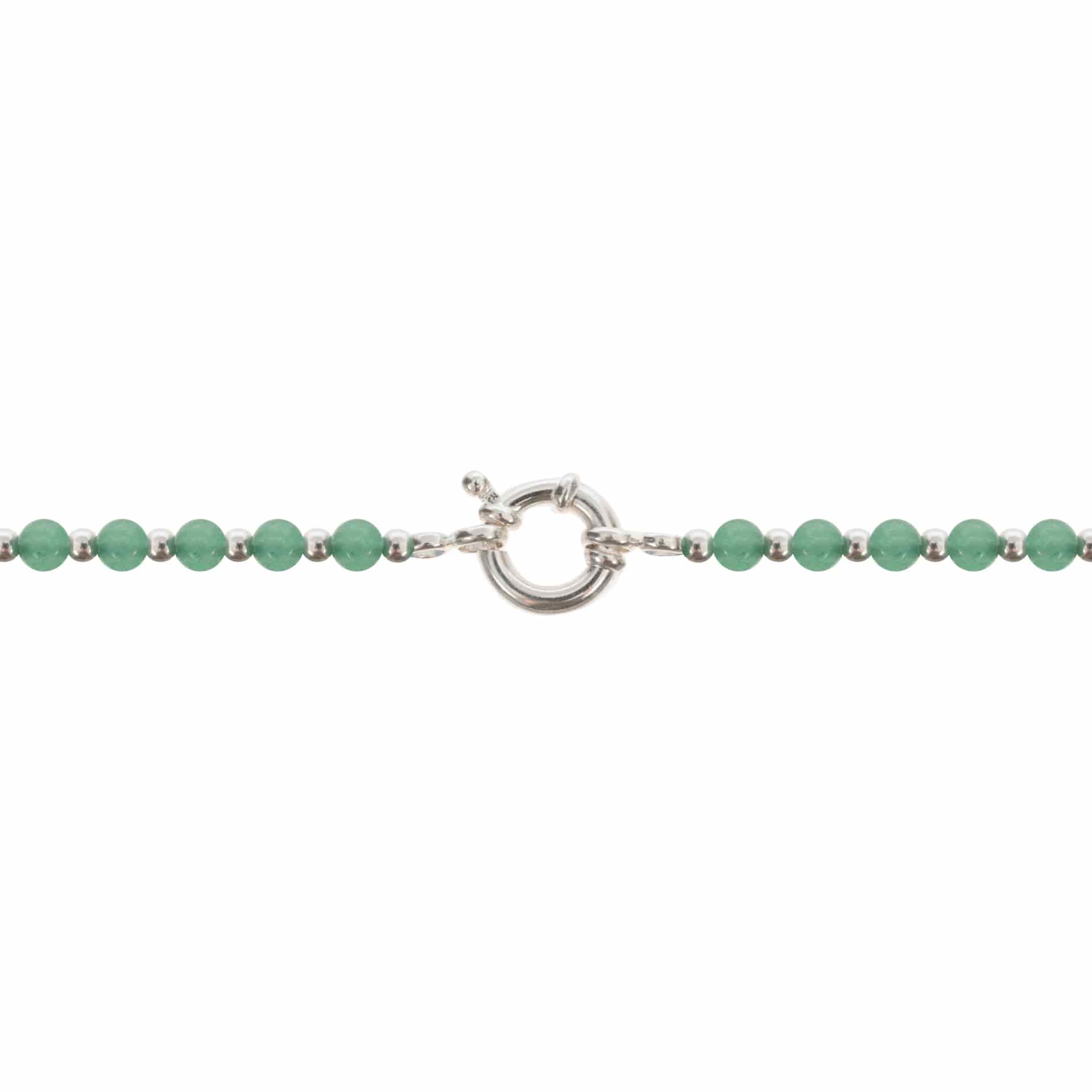GREEN MIST NECKLACE | COLLAR CON BALINES EN PLATA Y ÁGATAS - miniatura 4