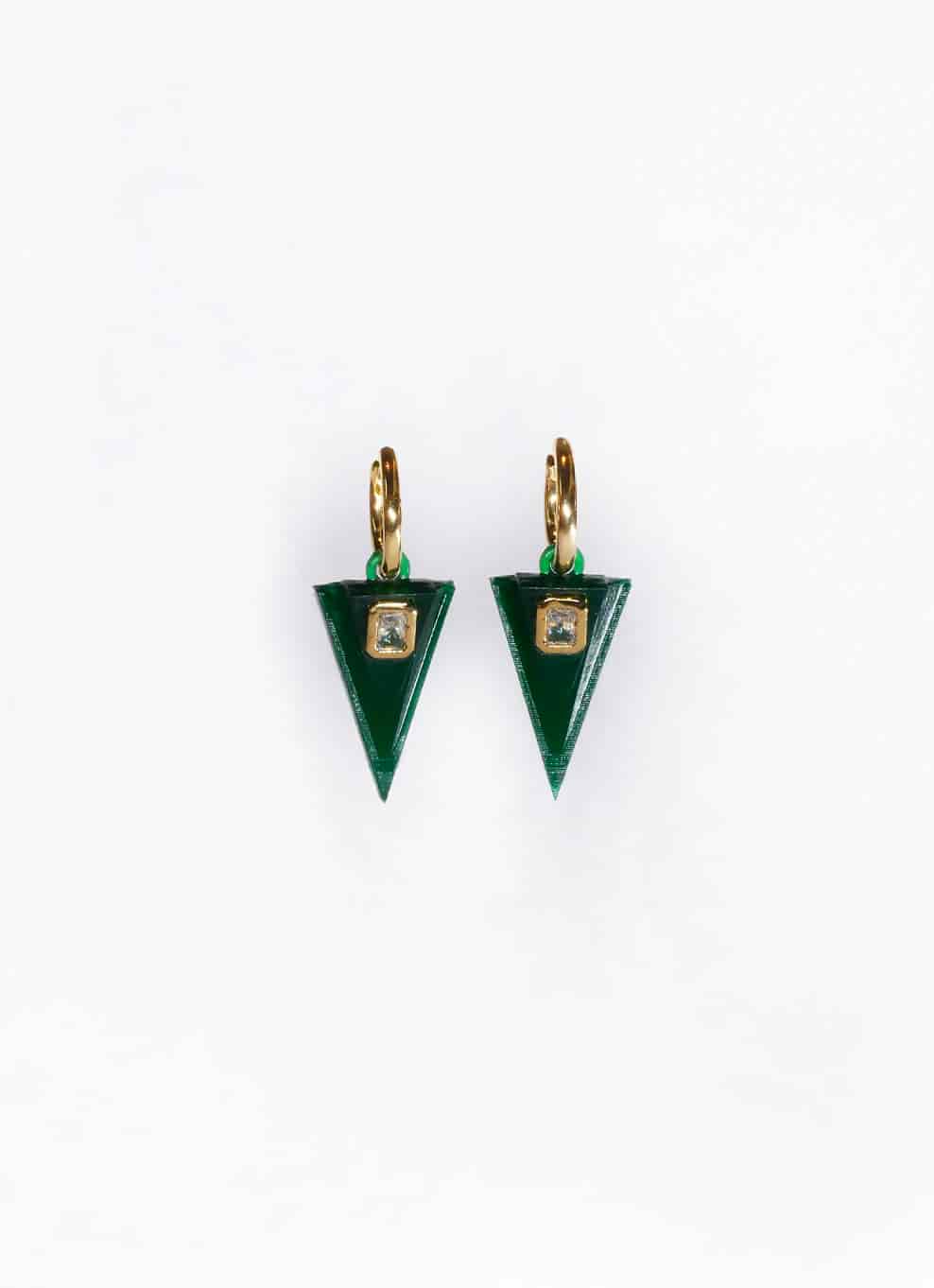 JVxTH - GREEN EARRINGS - miniatura 3