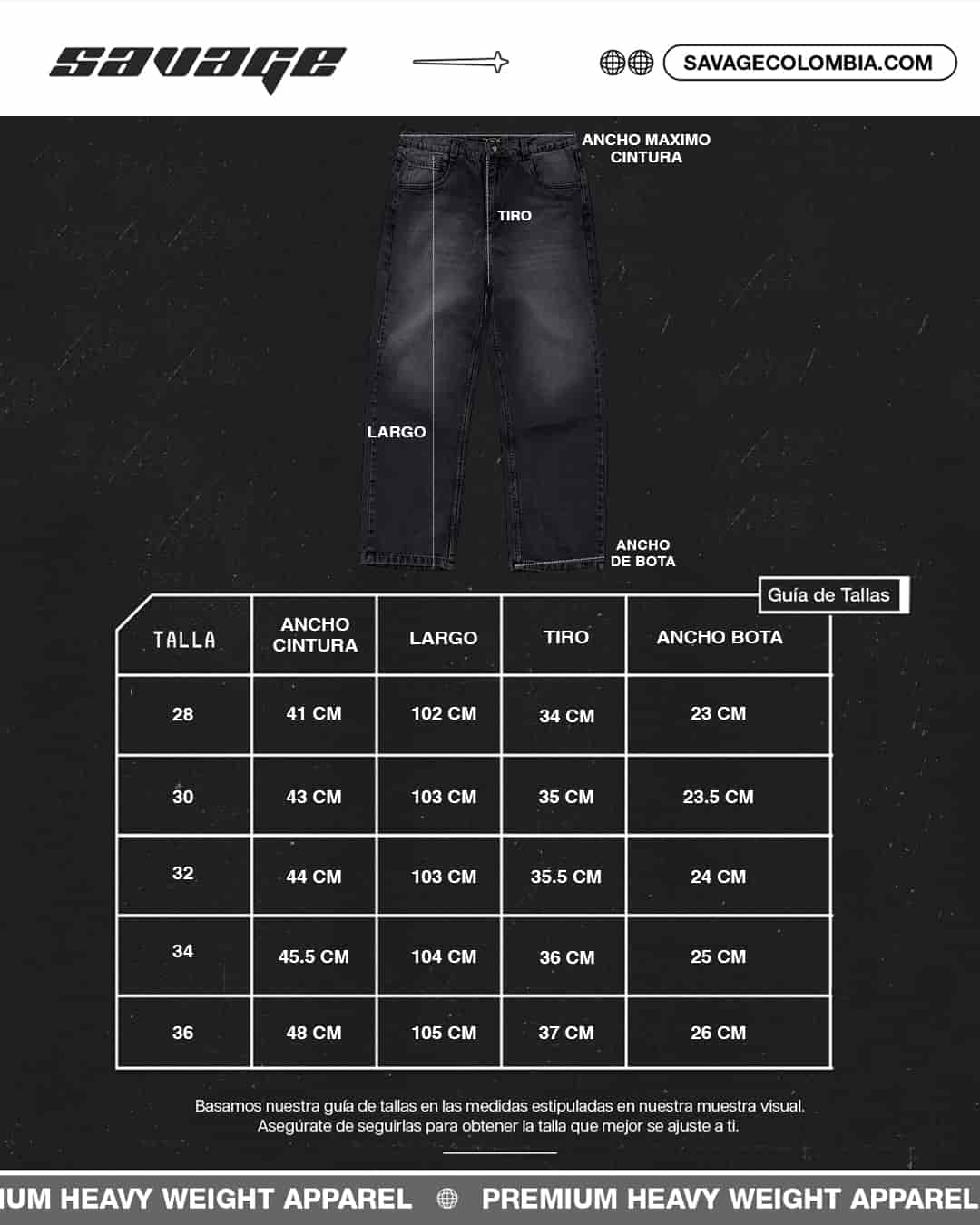 JEAN BAGGY MORADO SAVAGE RED DISTRICT - miniatura 3