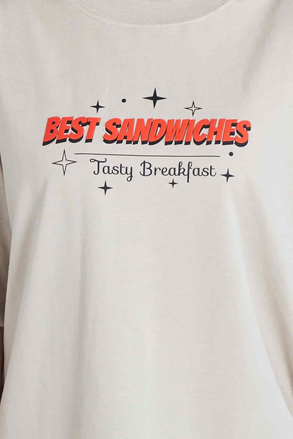 Camiseta oversize Best Sandwiches Marfil| DROP 03 | - miniatura 4