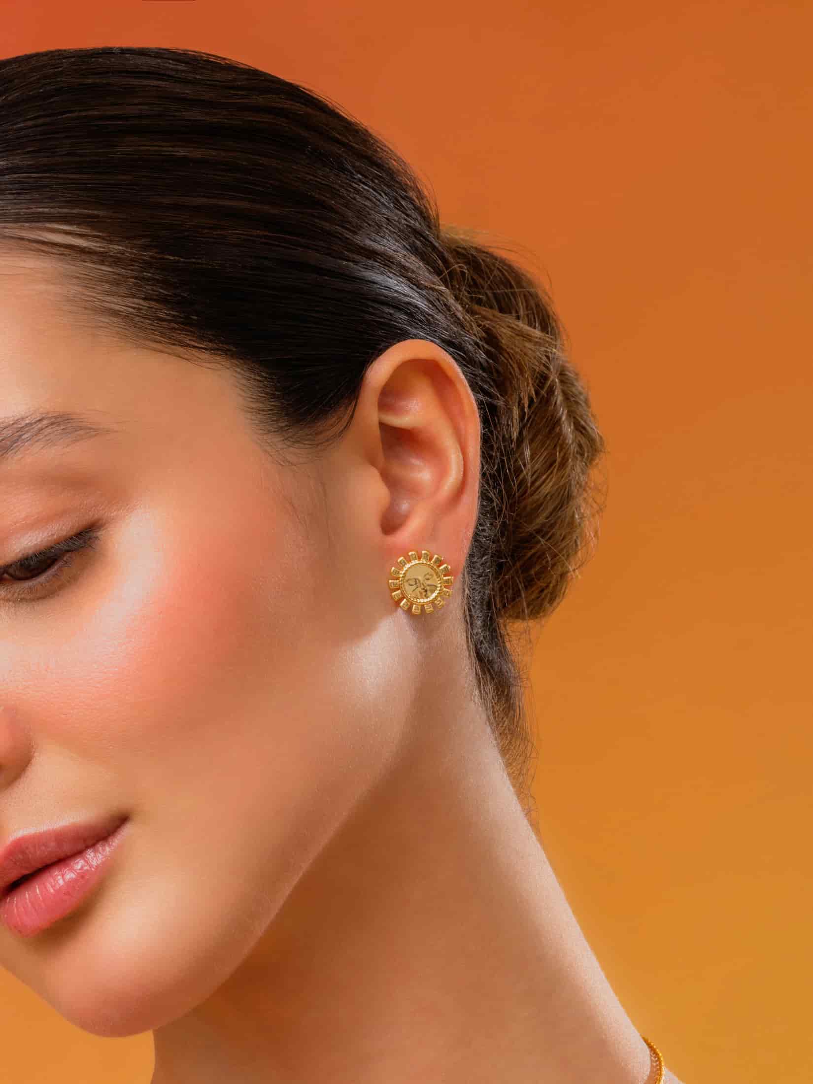 Aretes Sol Cara - miniatura 1