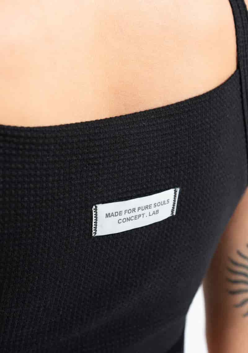 Monclair black crop top - miniatura 7