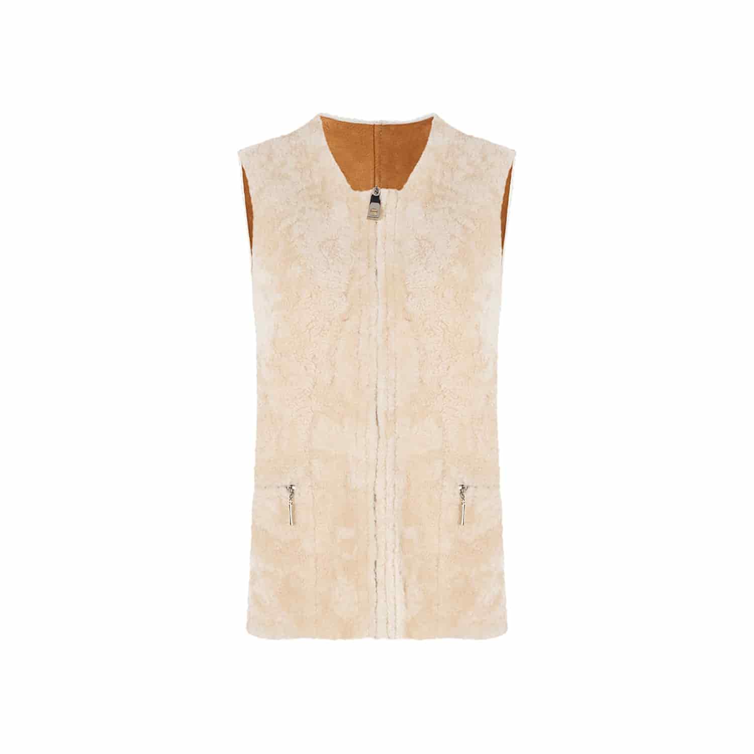 MAYA REVERSIBLE SHEEPSKIN VEST - miniatura 3