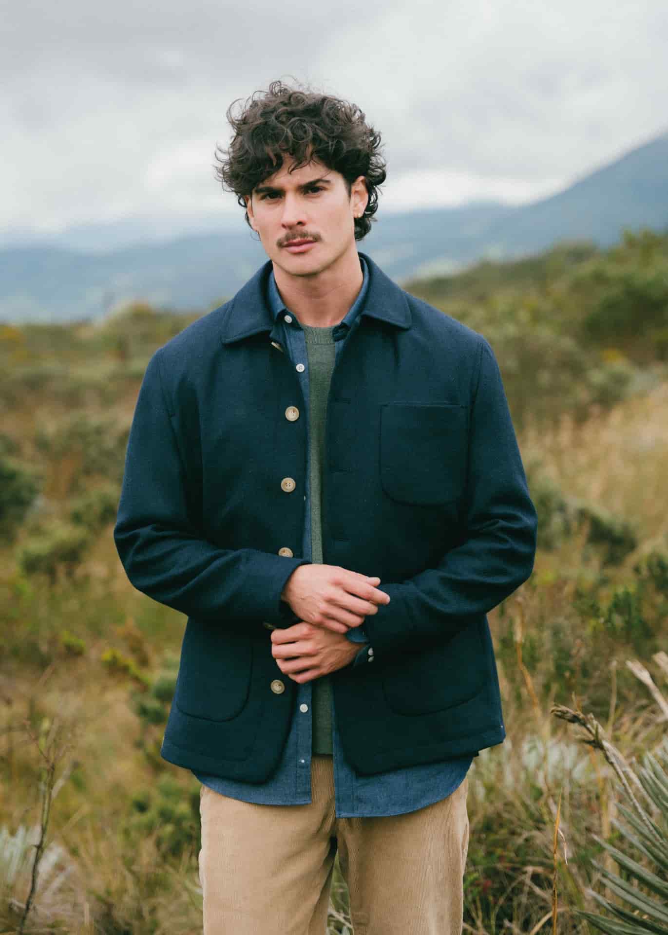 Chaqueta Porto Azul Oscuro - miniatura 1