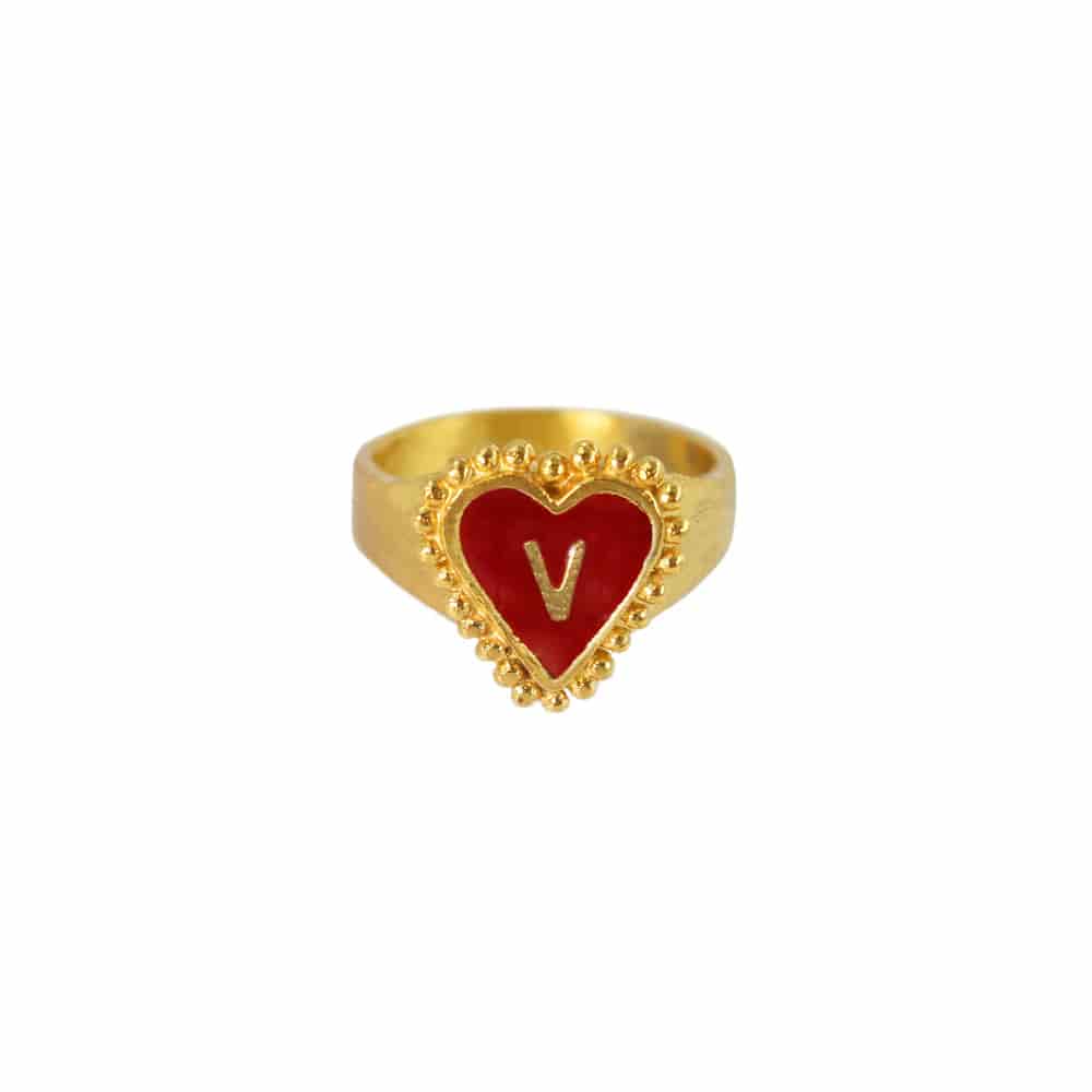 PreOrder Anillo Letra Heart - miniatura 15