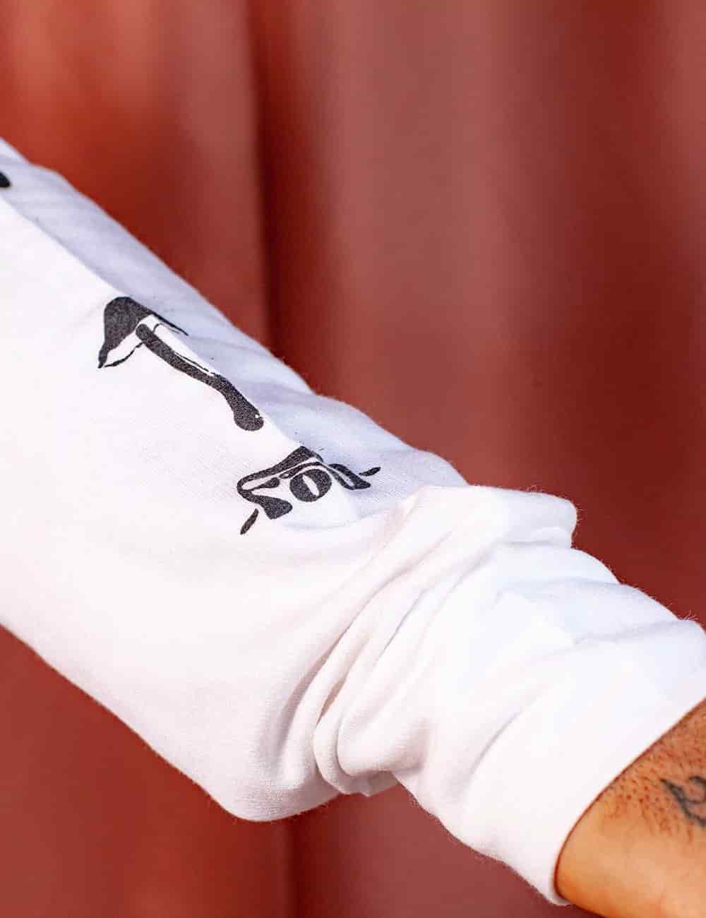 Camibuso Manga Ranglan Frecuencia crudo Unisex - miniatura 6