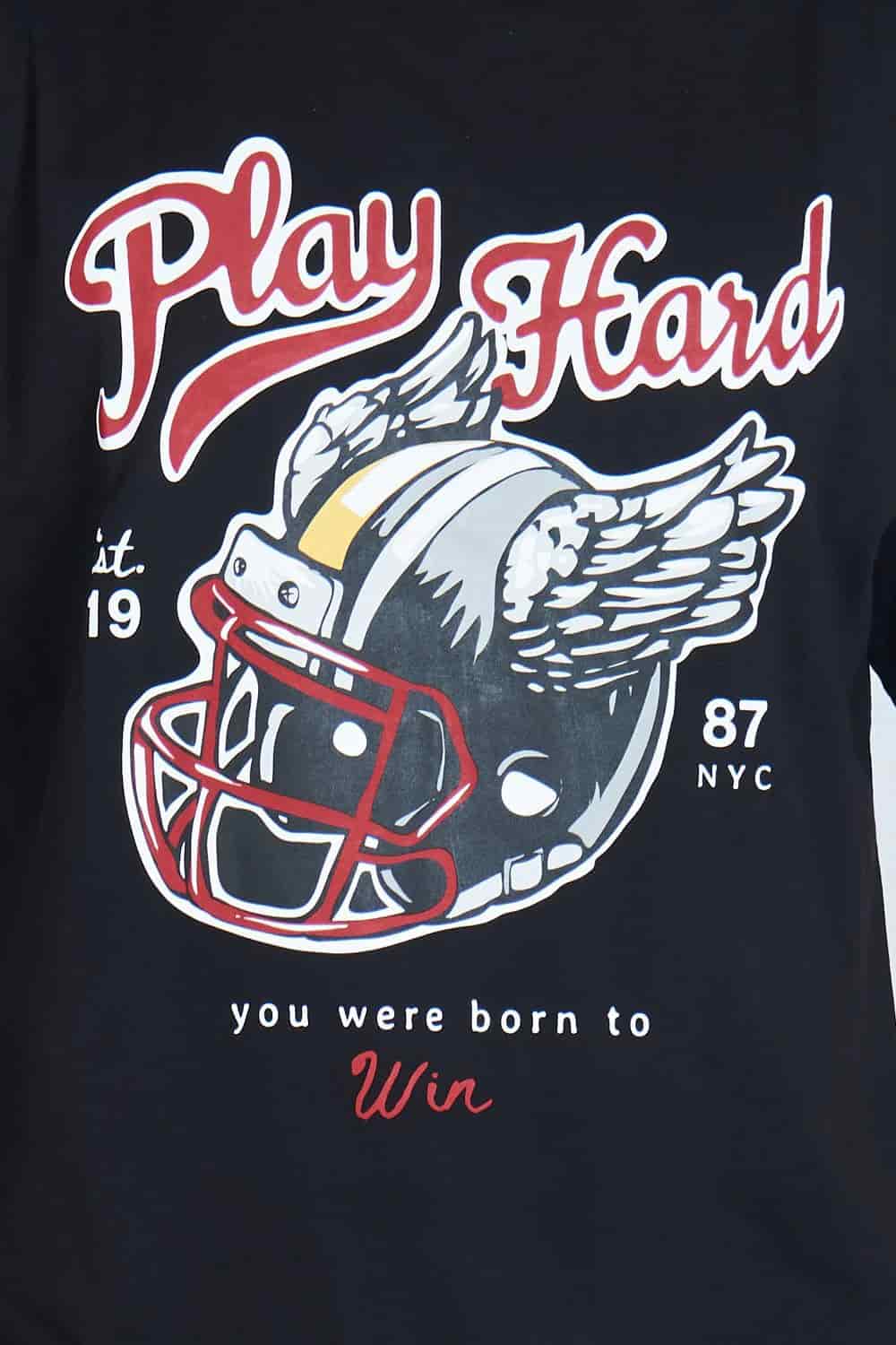 Camiseta oversize PLAY HARD NEGRO | DROP 03 | - miniatura 8
