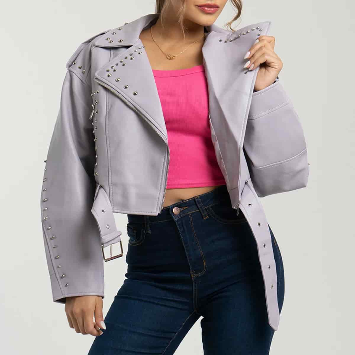 Chaqueta Sintetica Biker Oversize Oasis - miniatura 1