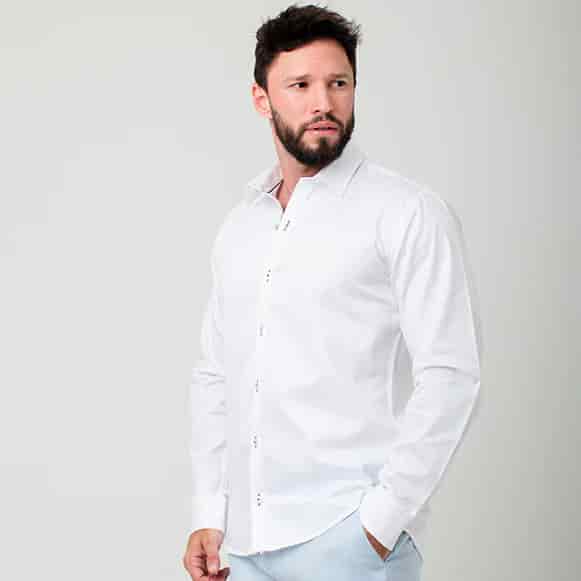 CAMISA ML 100% ALGODON HOMBRE - miniatura 23
