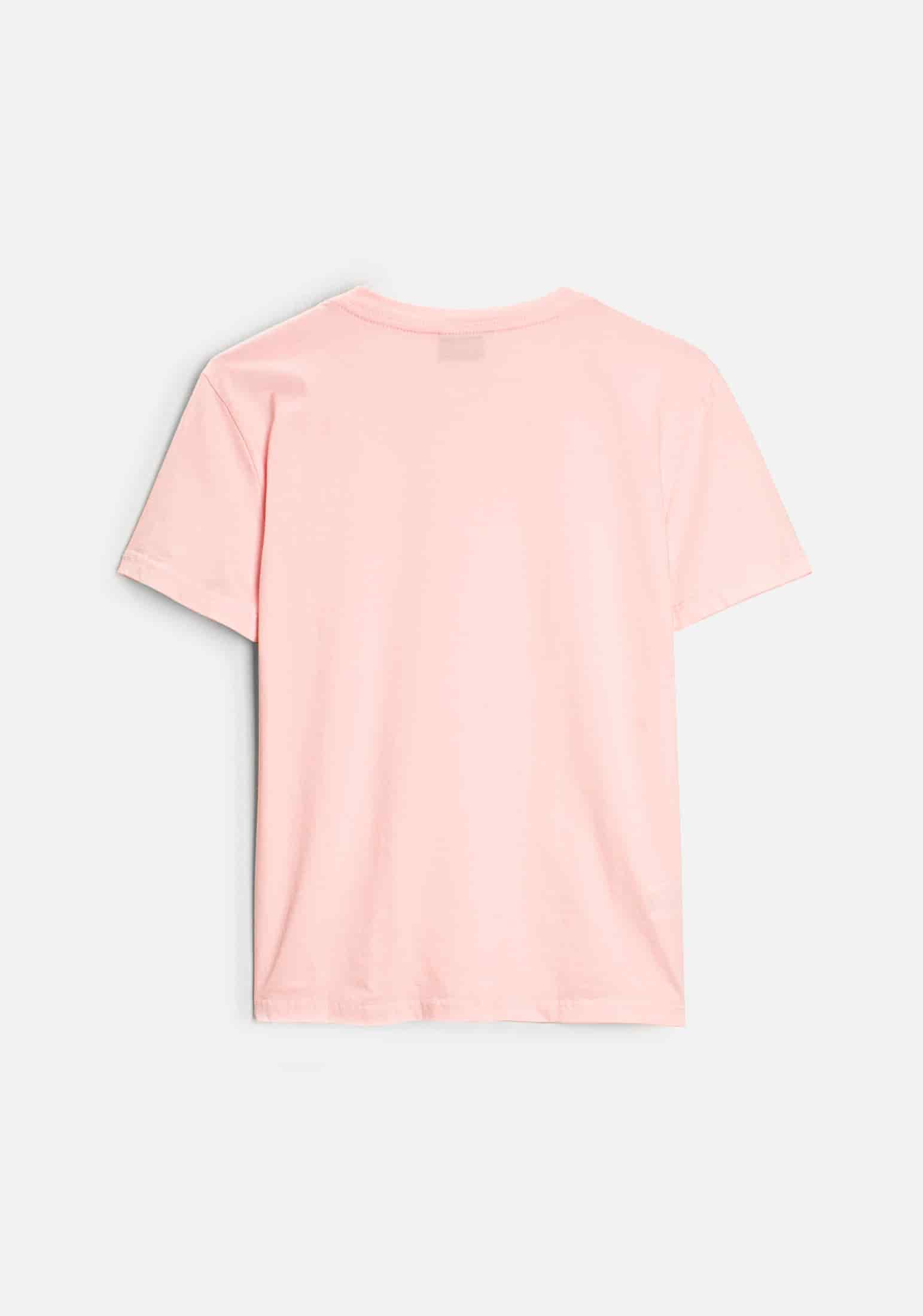 Camiseta M Unicolor CR L-Atn Rosada - miniatura 3