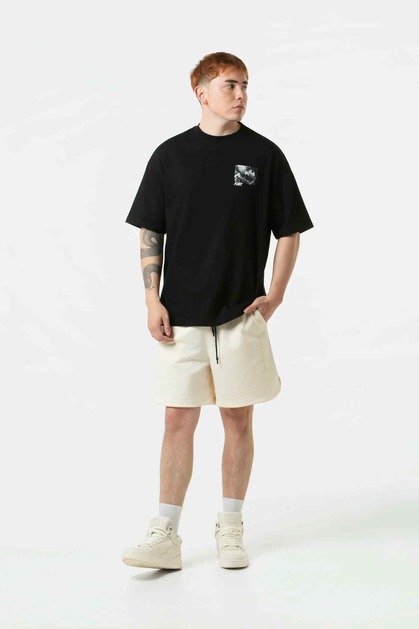 BERMUDA JOGG COLOR IVORY - miniatura 5