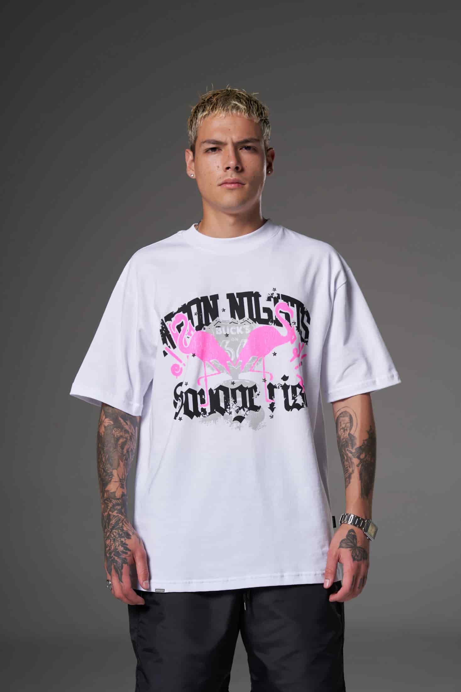 T shirt flamenco rosa 250 gramos 14602 - miniatura 1