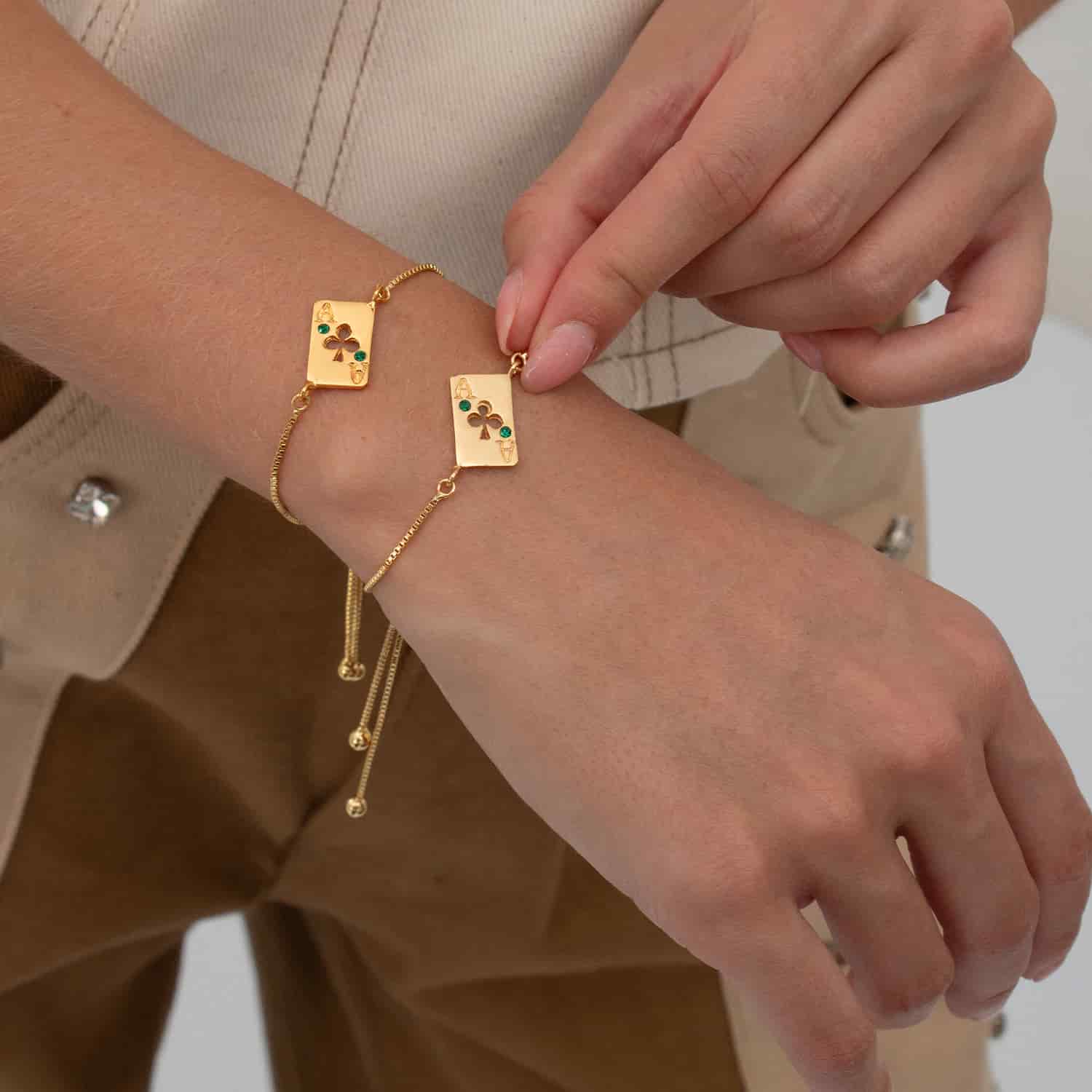 PULSERA MEDIA PETAL LUCK - miniatura 2