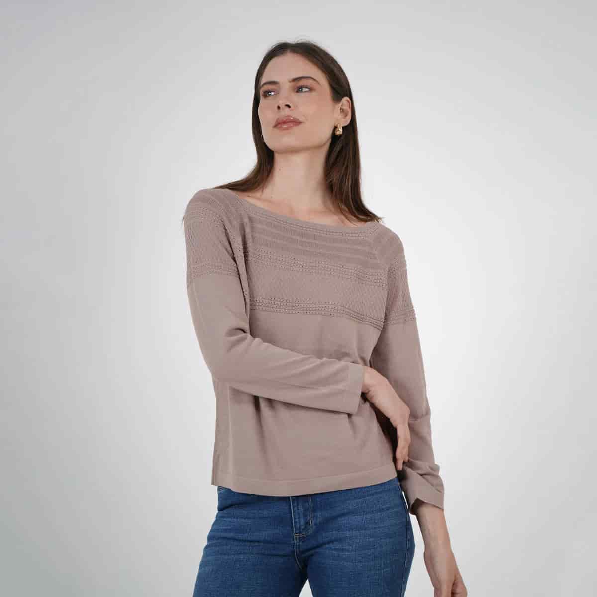 Sweater Cuello Redondo Manga Larga - miniatura 10