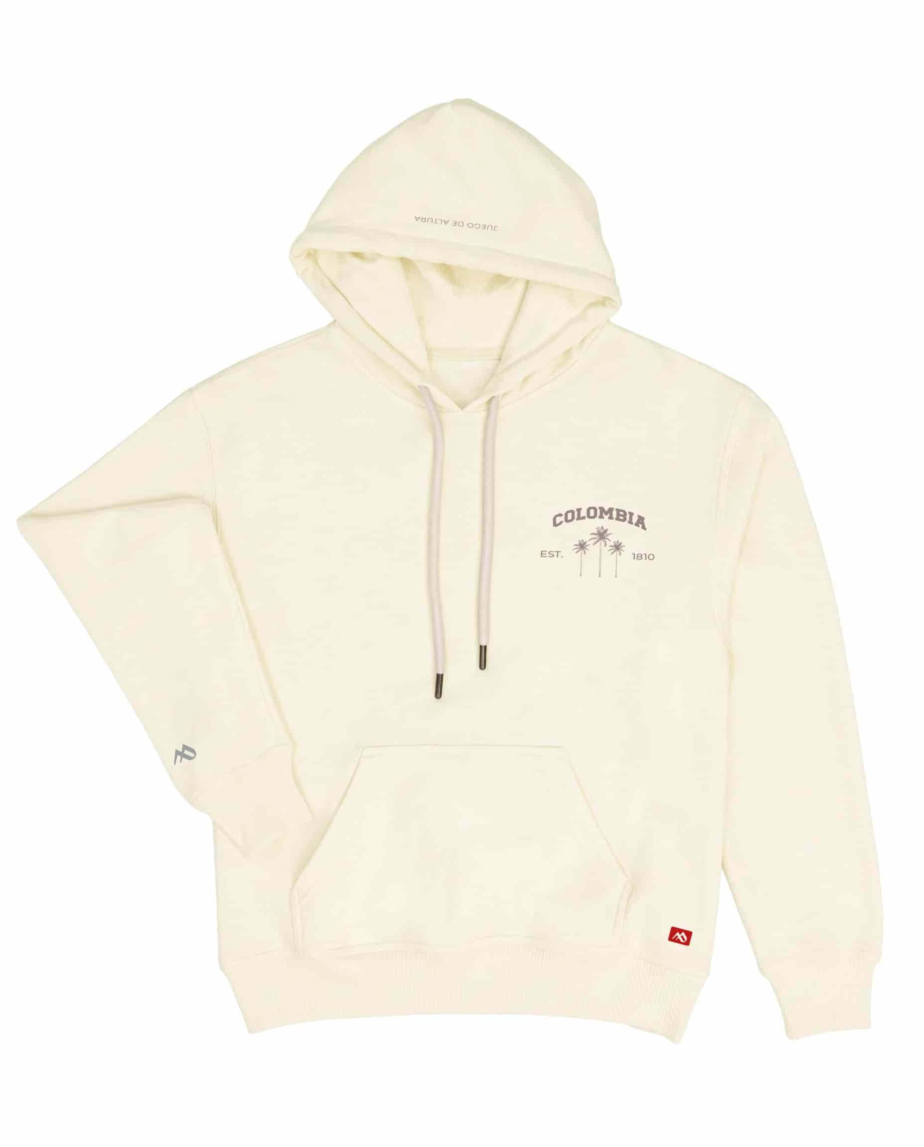 Buzo Unisex con Capota Marfil Palmera Escudo - miniatura 8