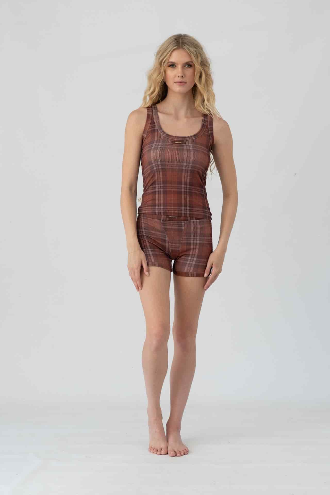 Set short Madrid Rosewood Plaid - miniatura 3