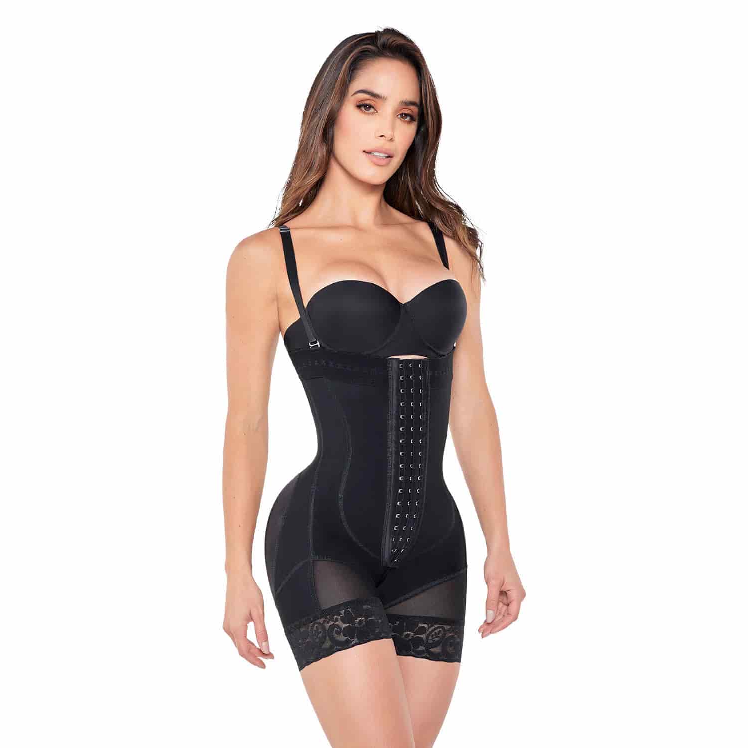 Faja Colombiana Strapless Tipo Short Reloj de Arena Mujer - miniatura 15