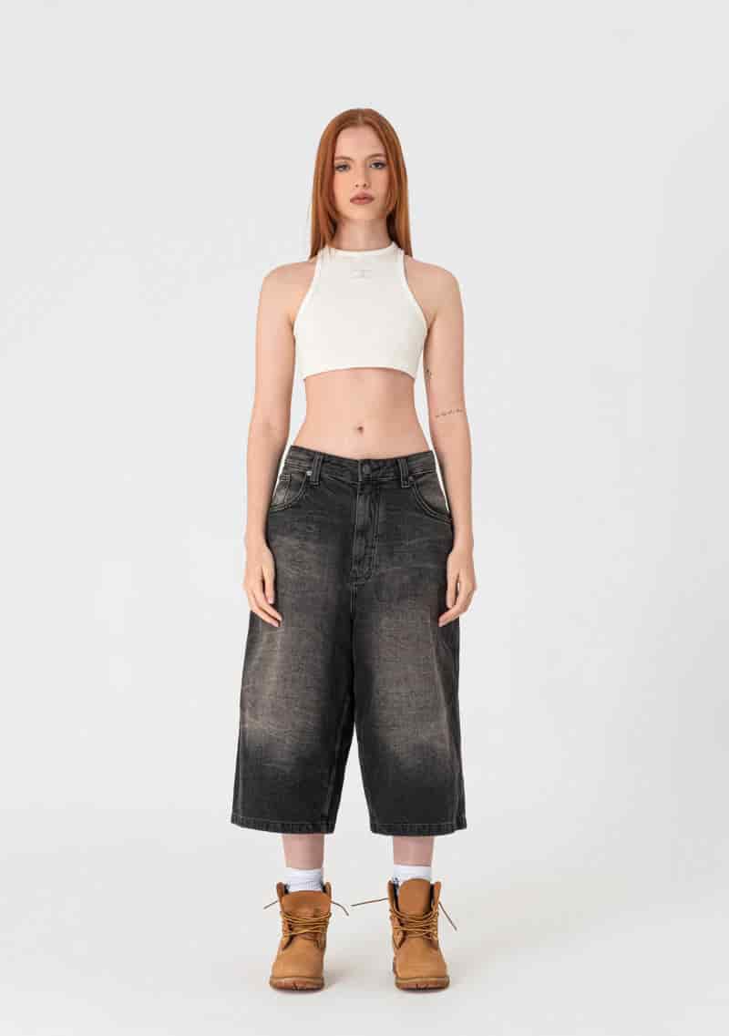 Heraldic cream crop top - miniatura 4
