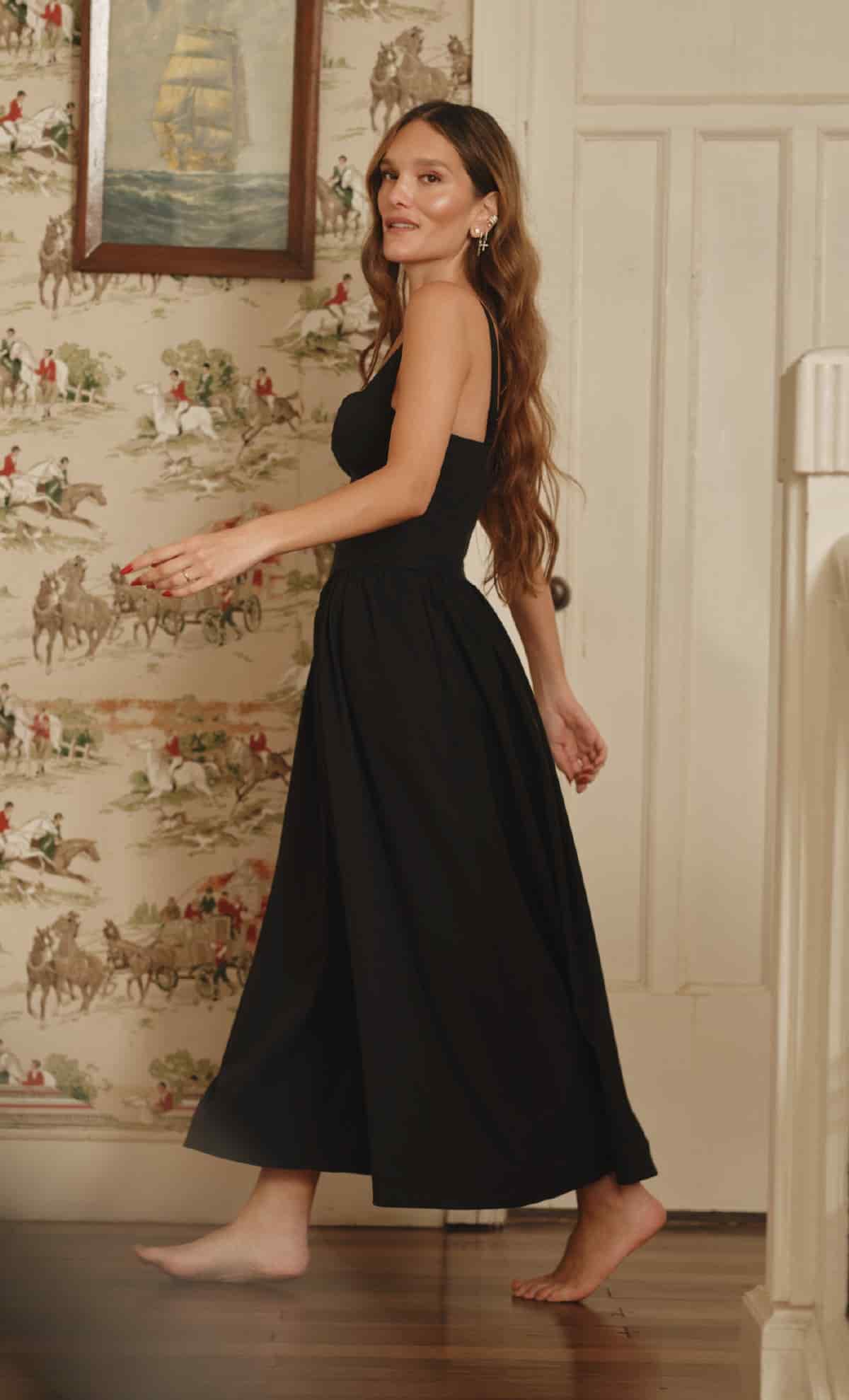 Vestido largo Martina Black - miniatura 2