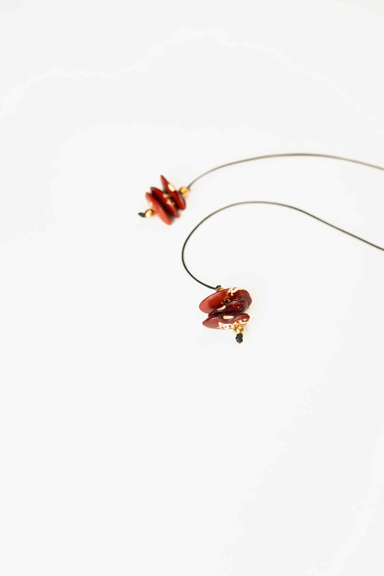 Collar Fruto Frijol Rojo - miniatura 3
