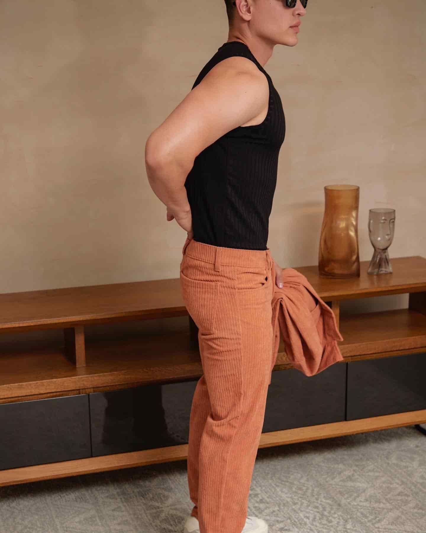 Pantalón Corduroy Ladrillo - miniatura 4
