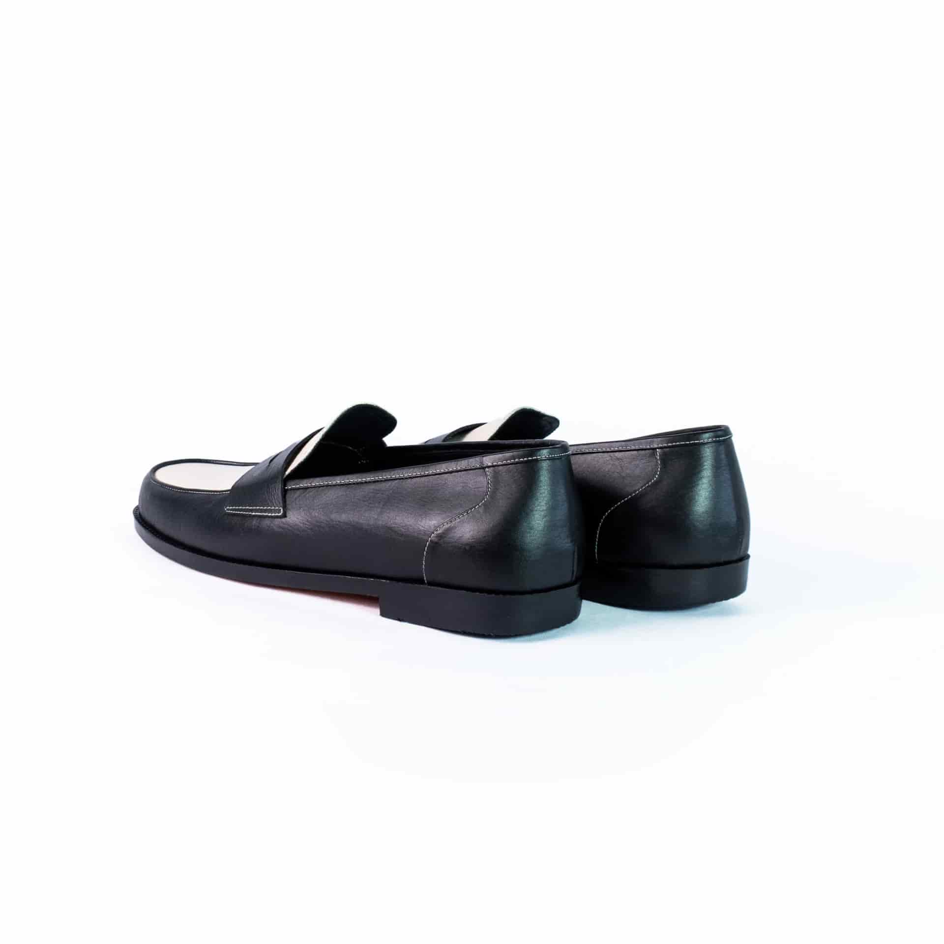 Penny loafers black & white - miniatura 3