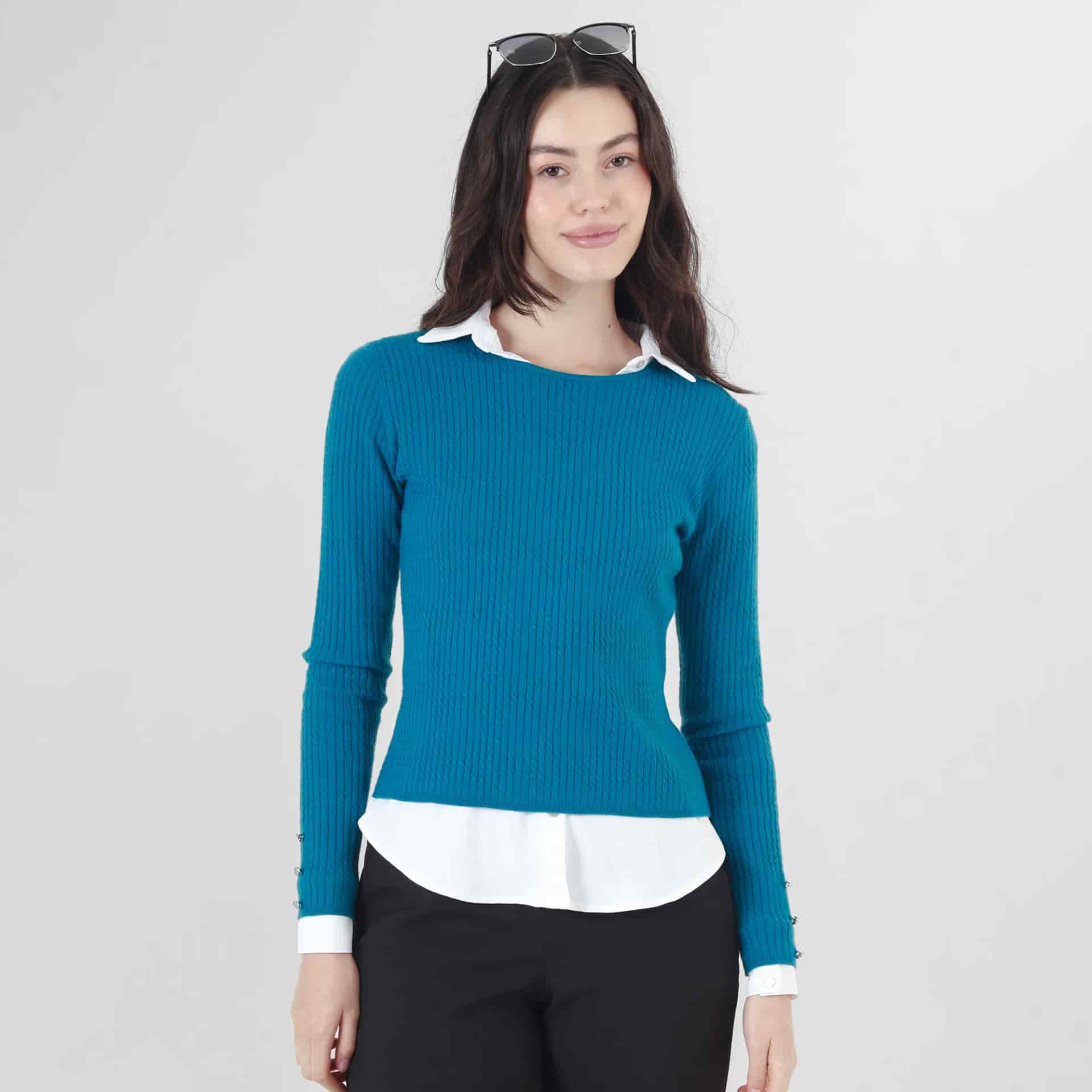 Sweater Cuello Redondo Manga Larga - miniatura 8