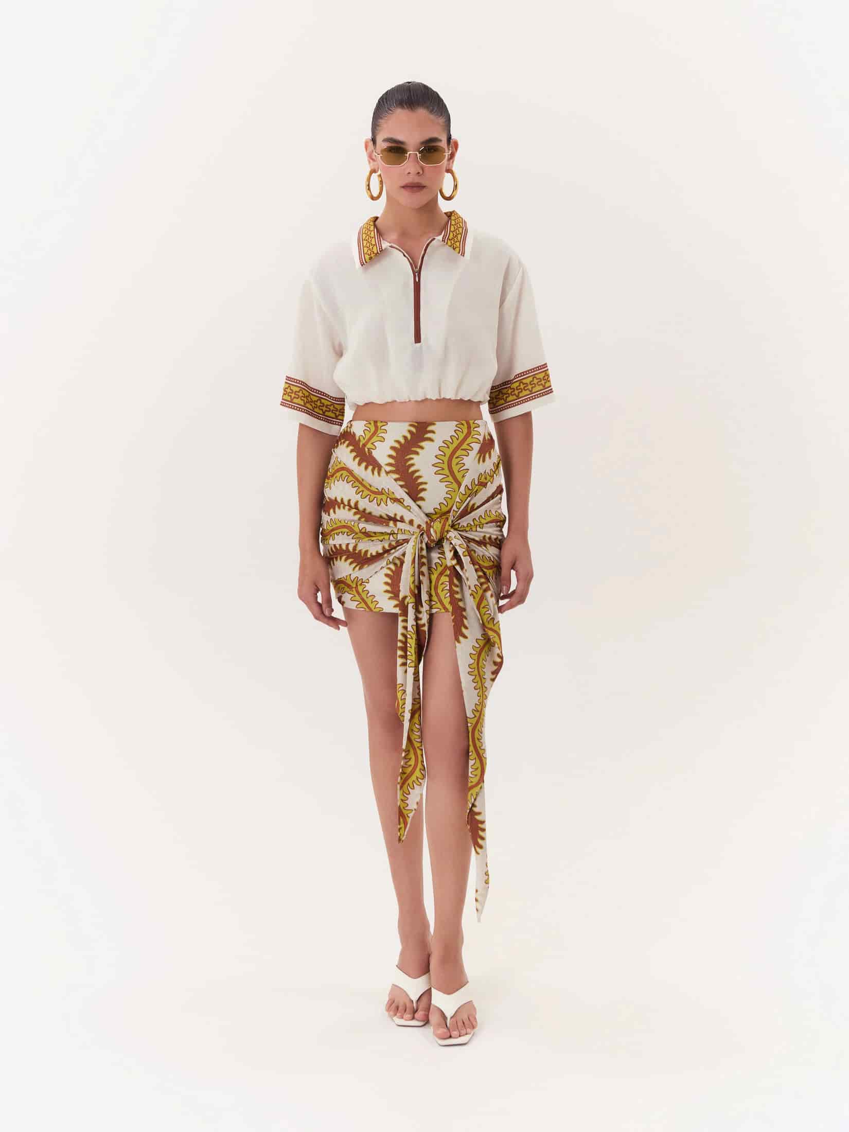 Cropped Top Solar - Café - miniatura 1