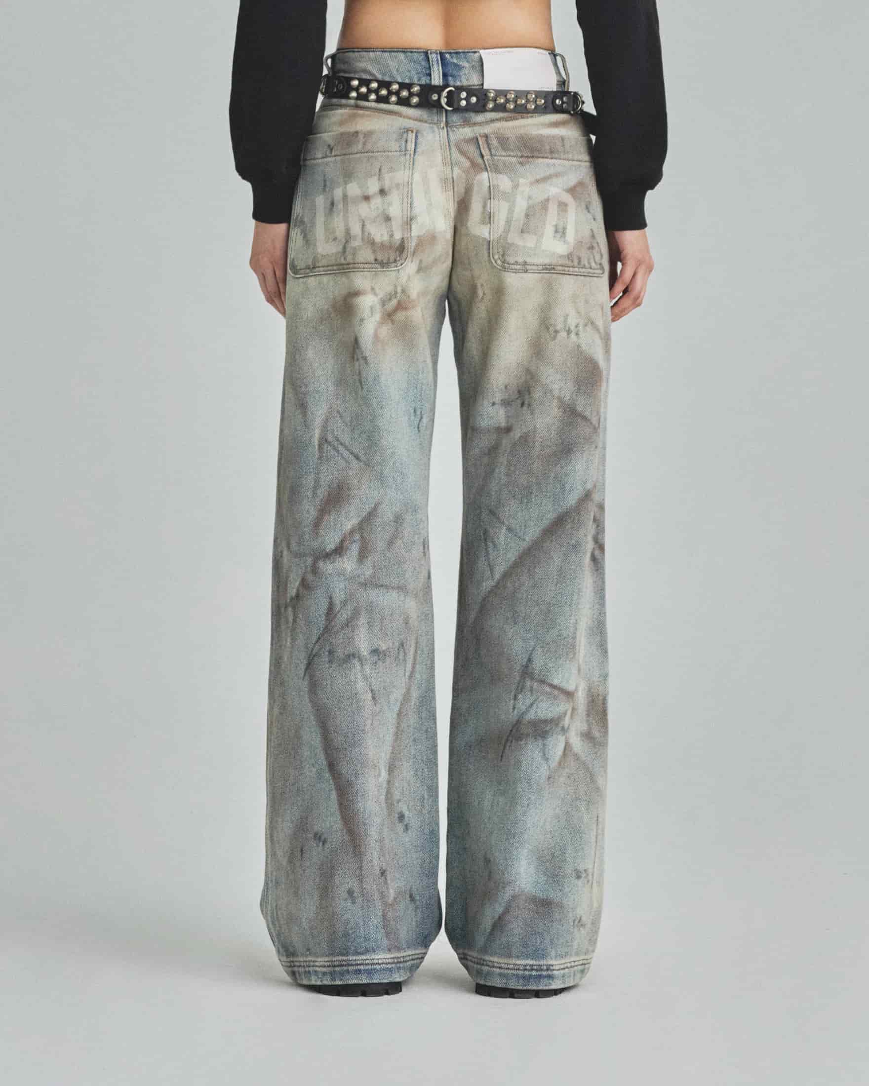 W Capsule UNDRGLD Wide Jeans Dirty Blue - miniatura 6