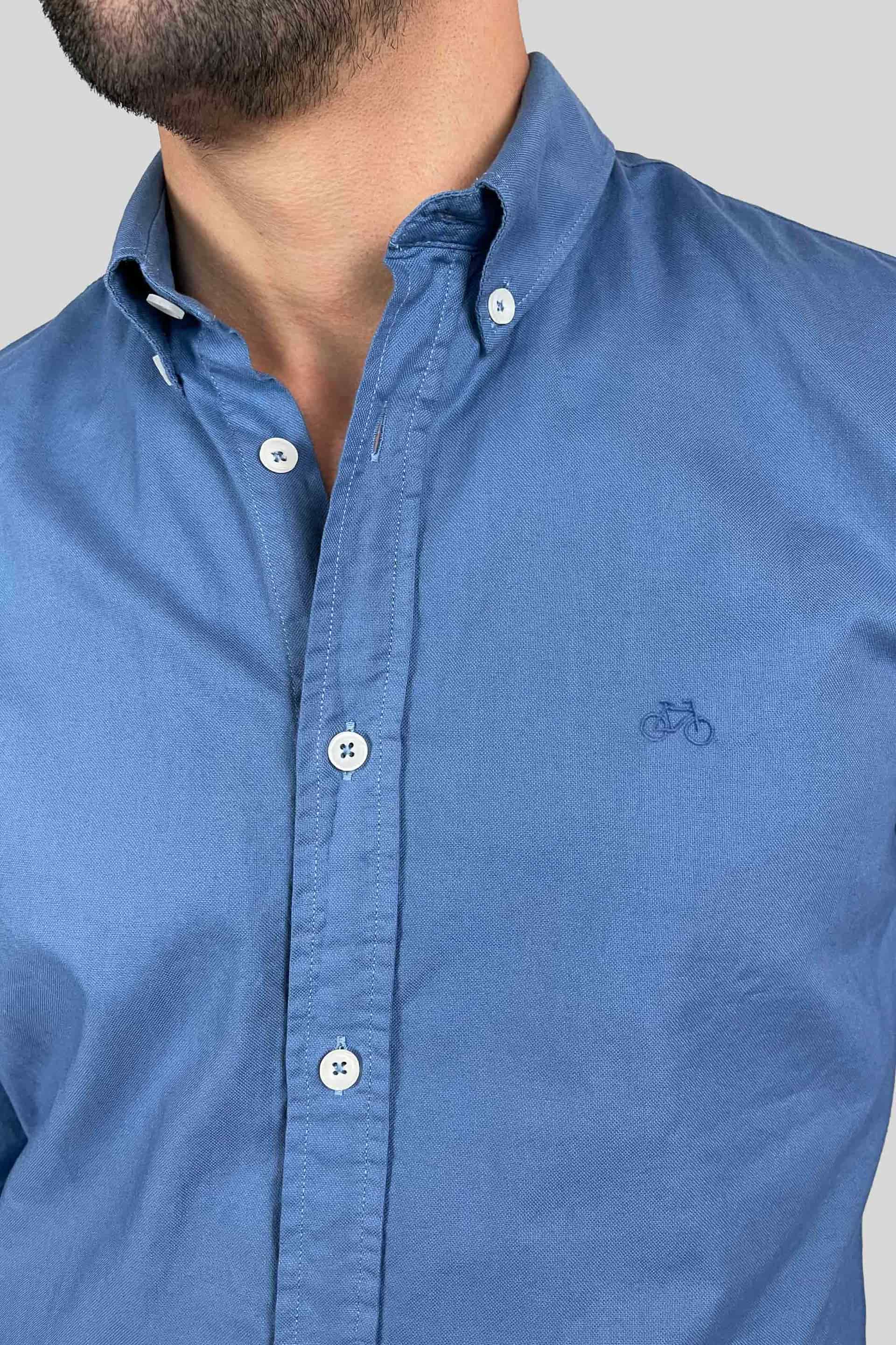 CAMISA OXFORD CHINA BLUE - miniatura 3