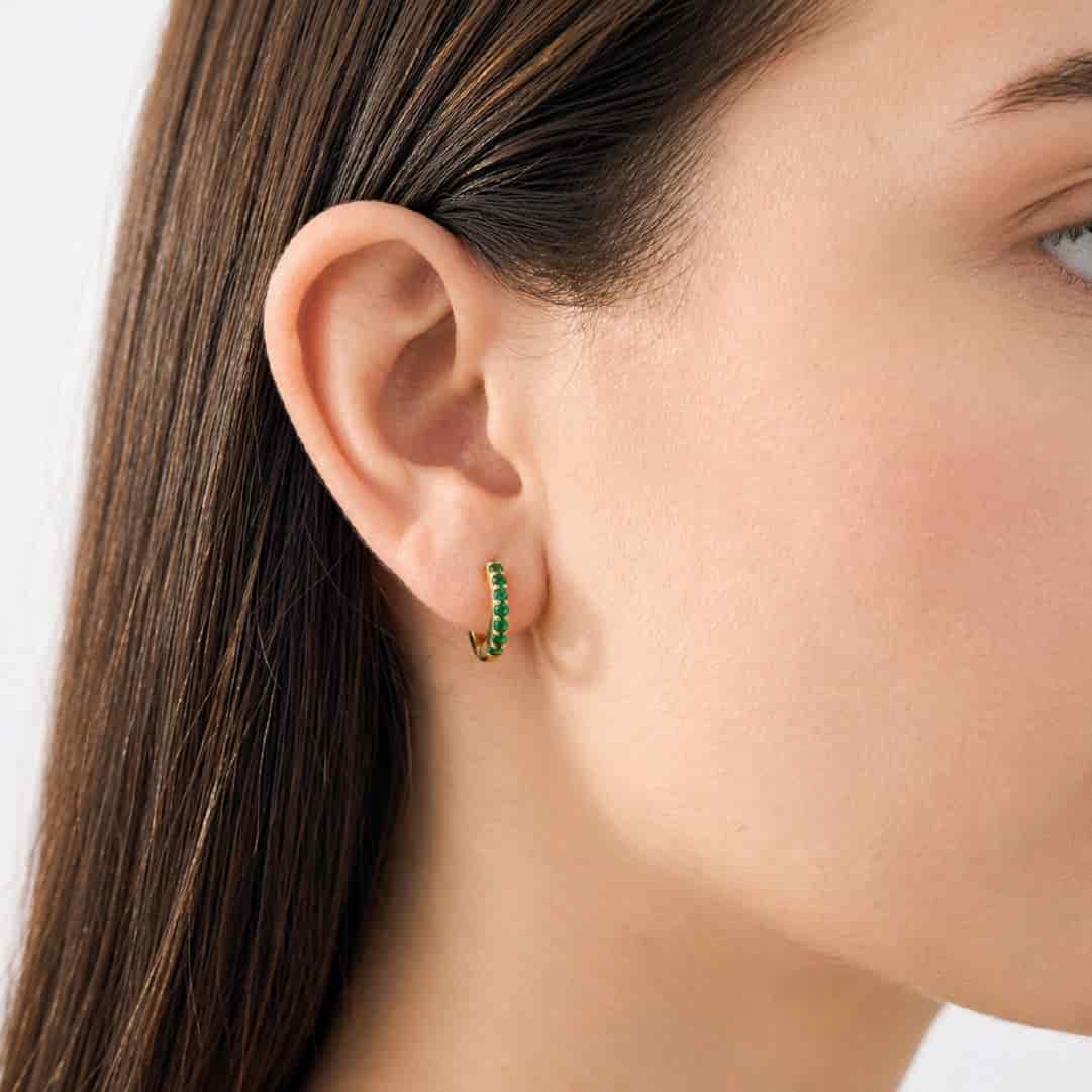 Aretes Musa Esmeralda - miniatura 2
