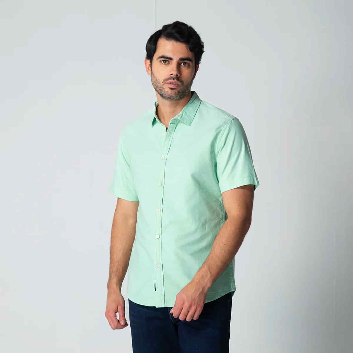 Camisa Slim Manga Corta Royal - miniatura 1