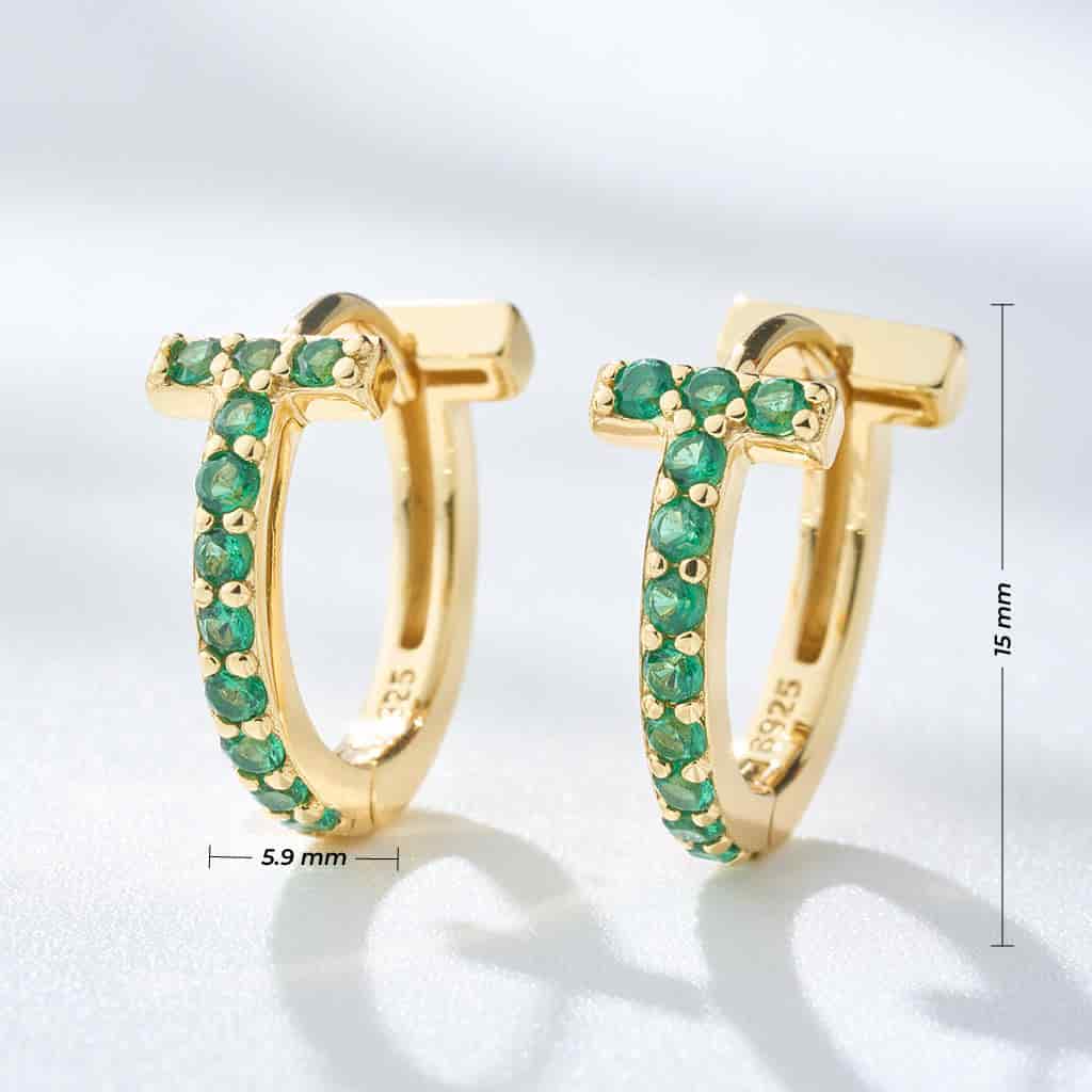 Aretes Gaby Esmeralda - miniatura 5