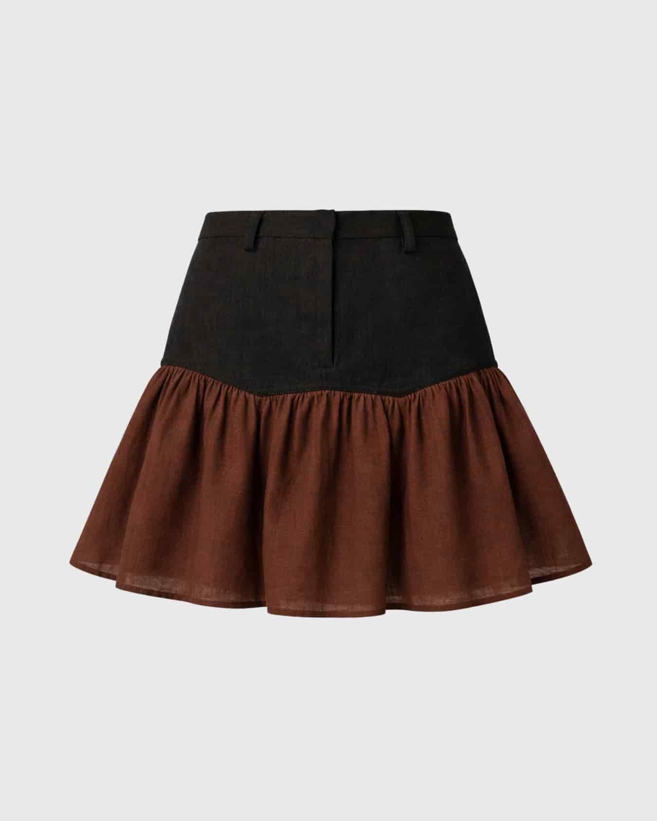 BLACK STRIPE MINI SKIRT - miniatura 2