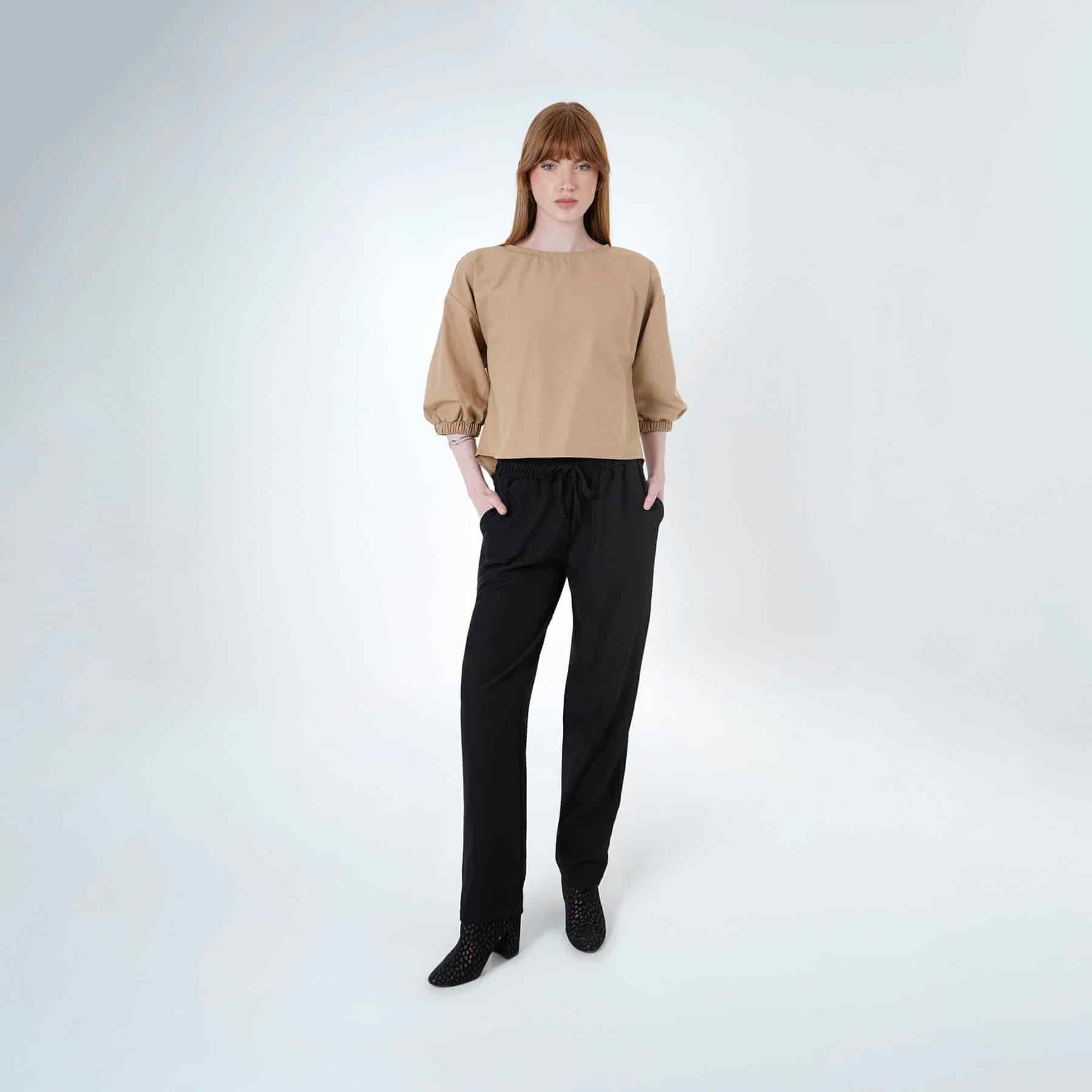 Blusa Cuello Redondo Manga 3/Cuartos - miniatura 3