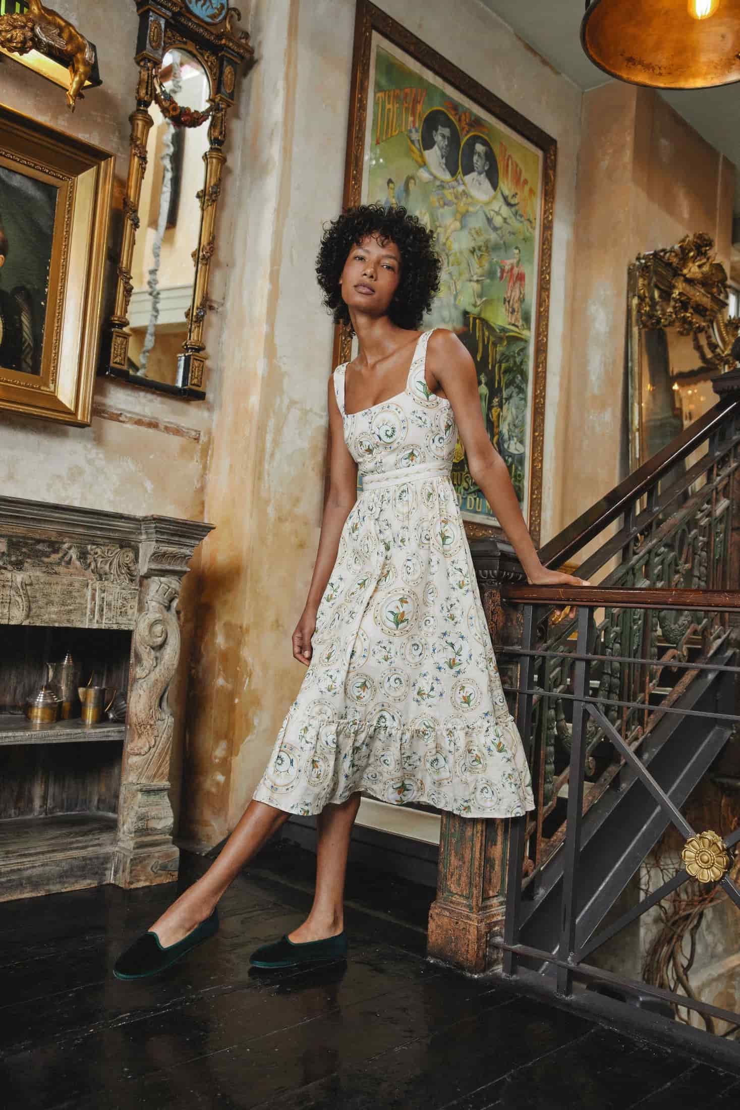 Melon Menaje Midi Dress - miniatura 2