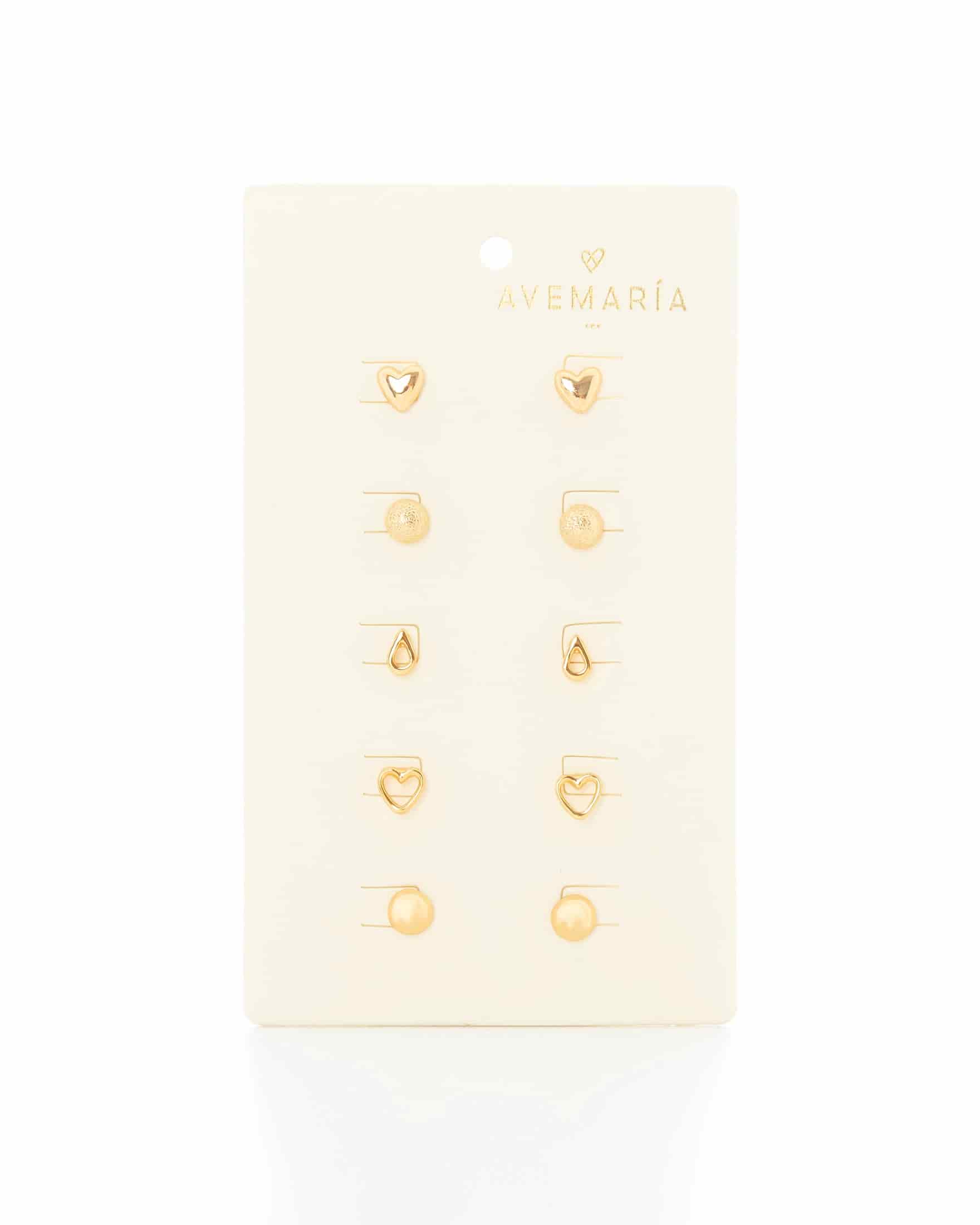 Set X5 Aretes Pequeños Variados - miniatura 2