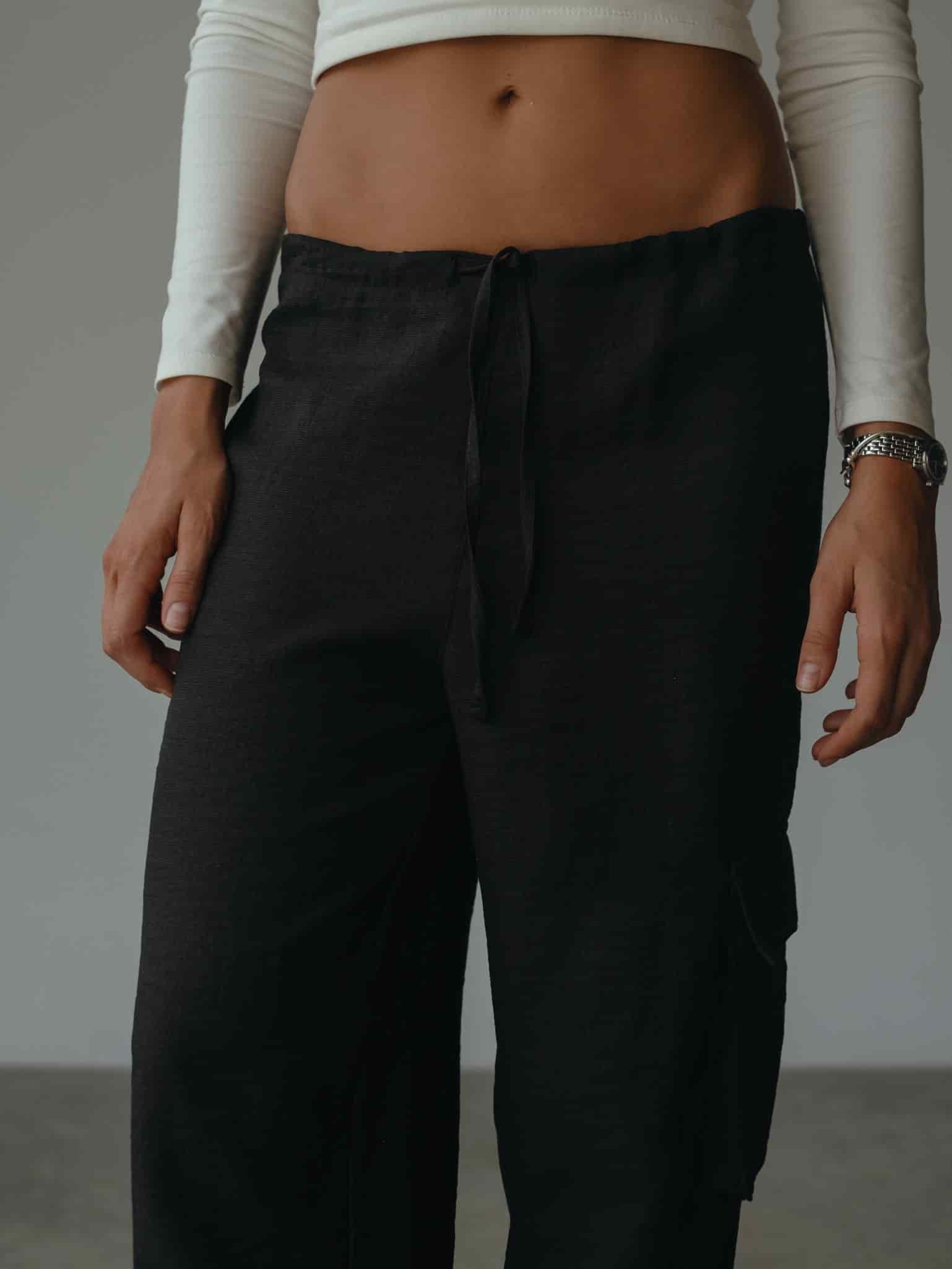 LIGHT CARGO PANT - BLACK - miniatura 4