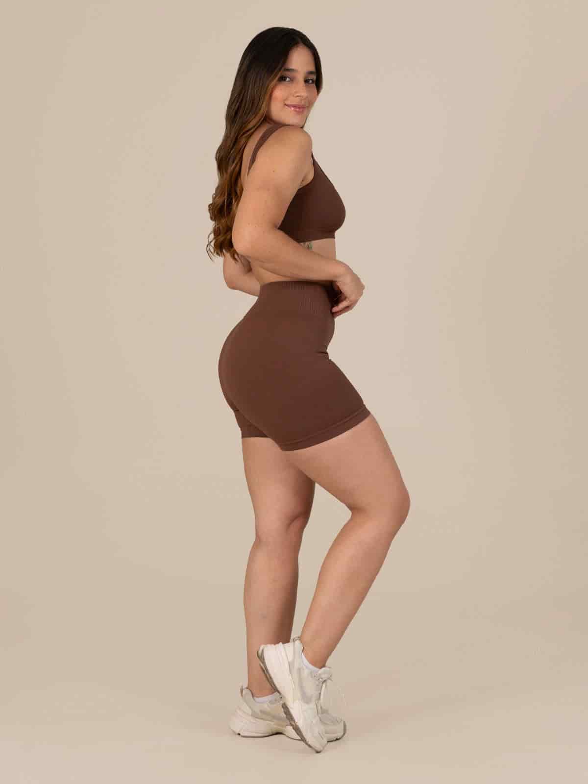 Central short set seamless cafe - miniatura 2