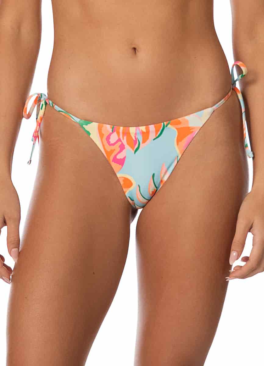 Maaji Fiesta Bloom Sunning Low Rise Tie Side Bikini Bottom - miniatura 2