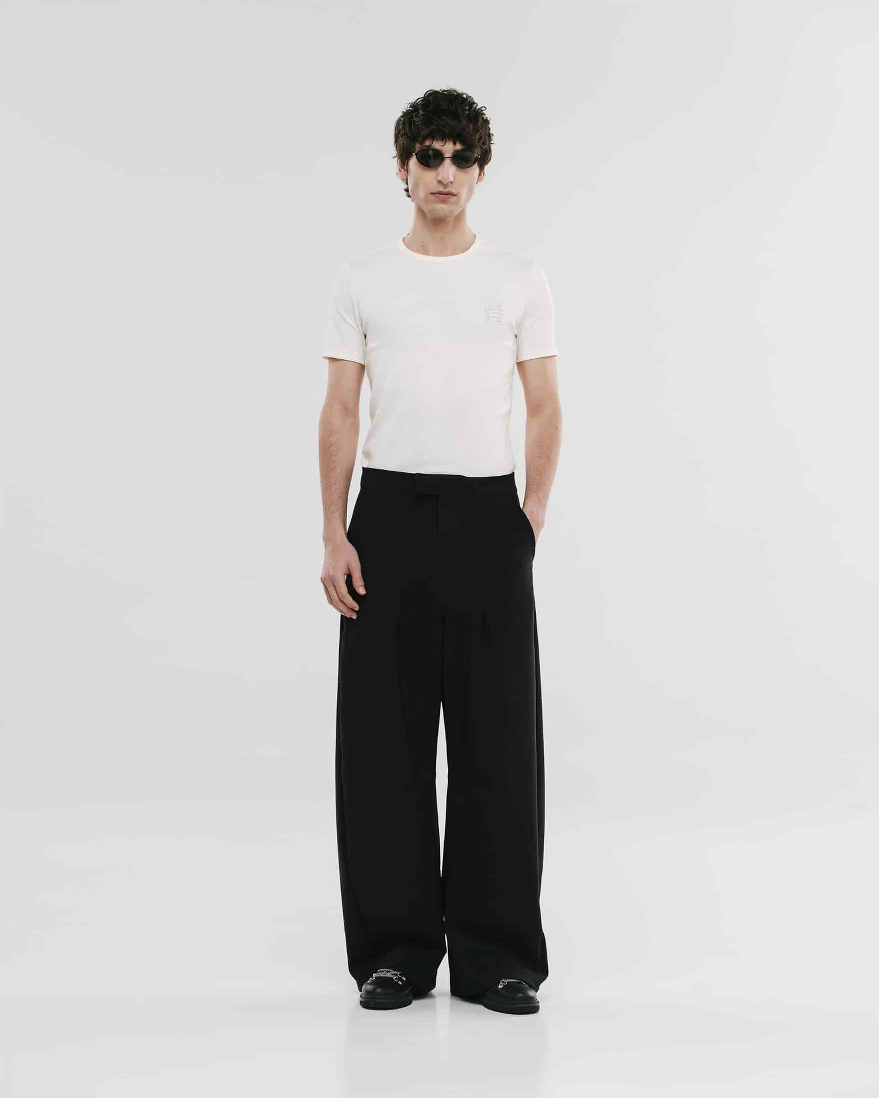 Barrel Fit Trousers - Negro - miniatura 2