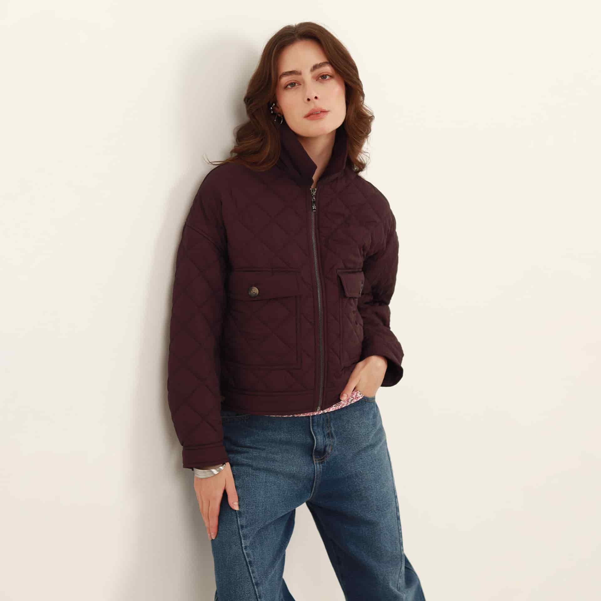 Chaqueta acolchada crop - miniatura 2