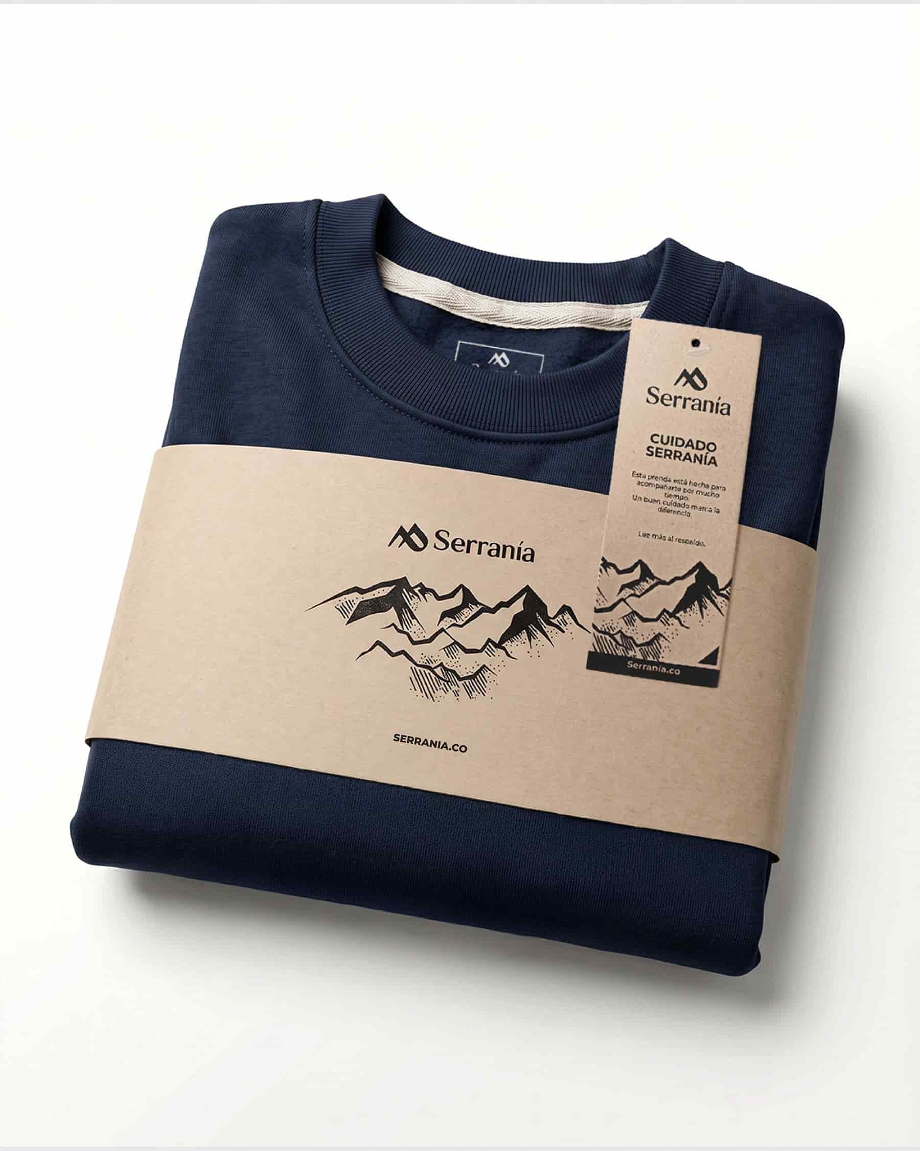 Buzo Unisex Azul Oxford  Colibrí Escudo - miniatura 5