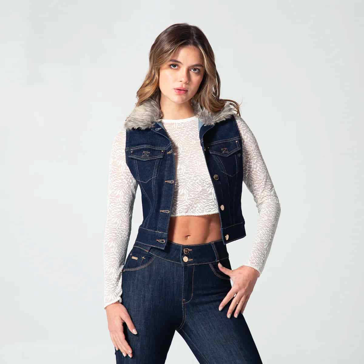 Chaleco Denim Slim Laving - miniatura 2