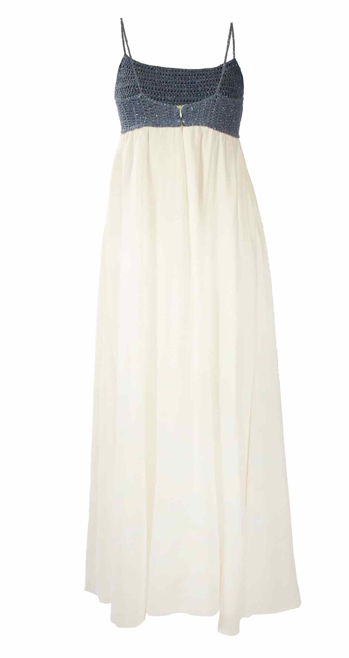 MOLTO CARINA CROCHET DENIM DRESS - miniatura 2