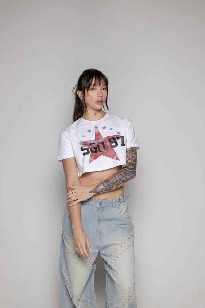 Crop-Top Courage Estrella-Blanco - miniatura 5