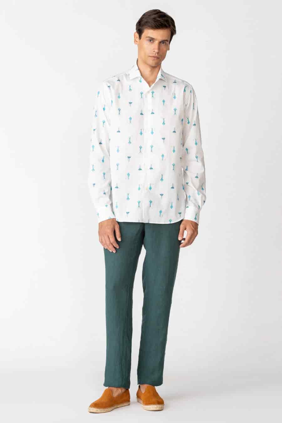 Men's cotton shirt white epiro - miniatura 1