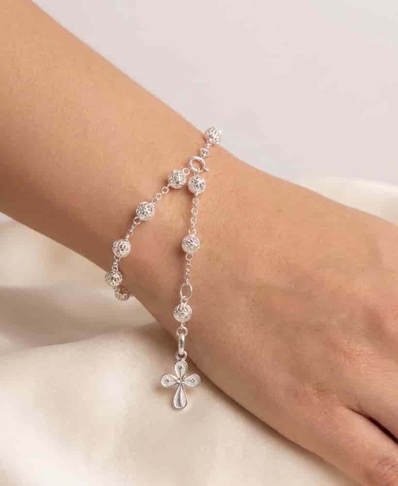 Pulsera Denario Plata ley 950 Filigrana - miniatura 2